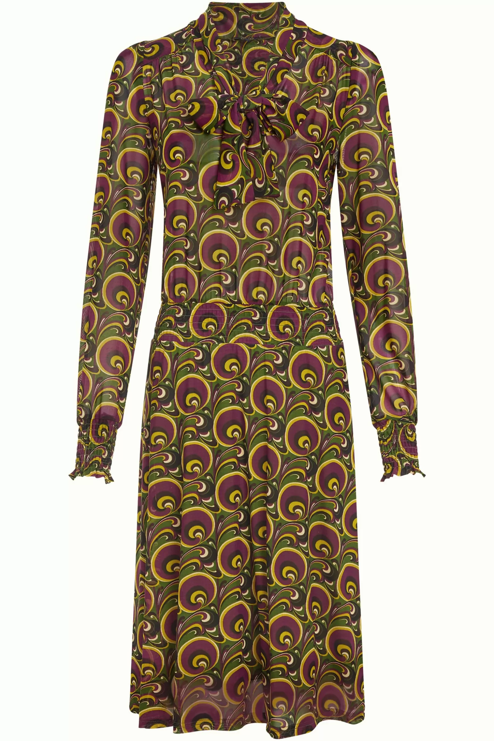 amalia_dress_patchouli_3.webp Jurken*King Louie Amalia Dress Patchouli Olive Green