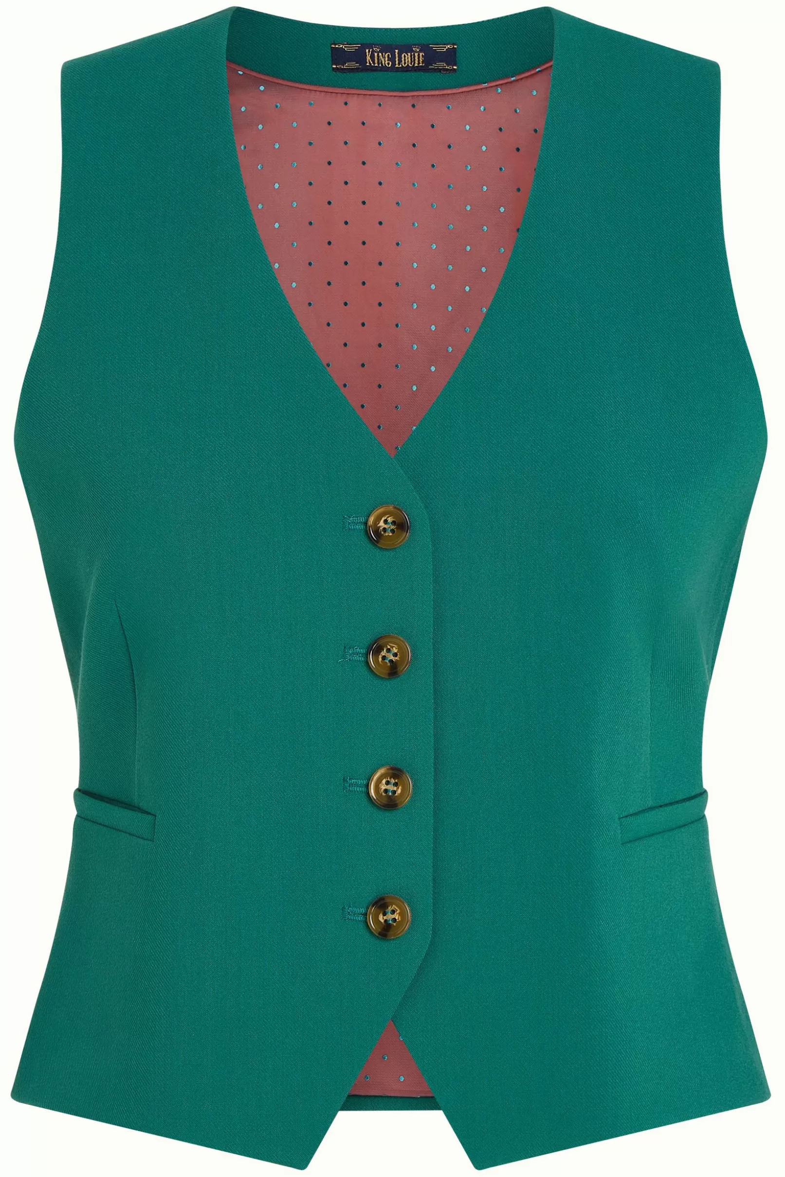 bianca_gilet_simonet_3-1.webp Tops & Shirts*King Louie Bianca Gilet Simonet Ponderosa Green