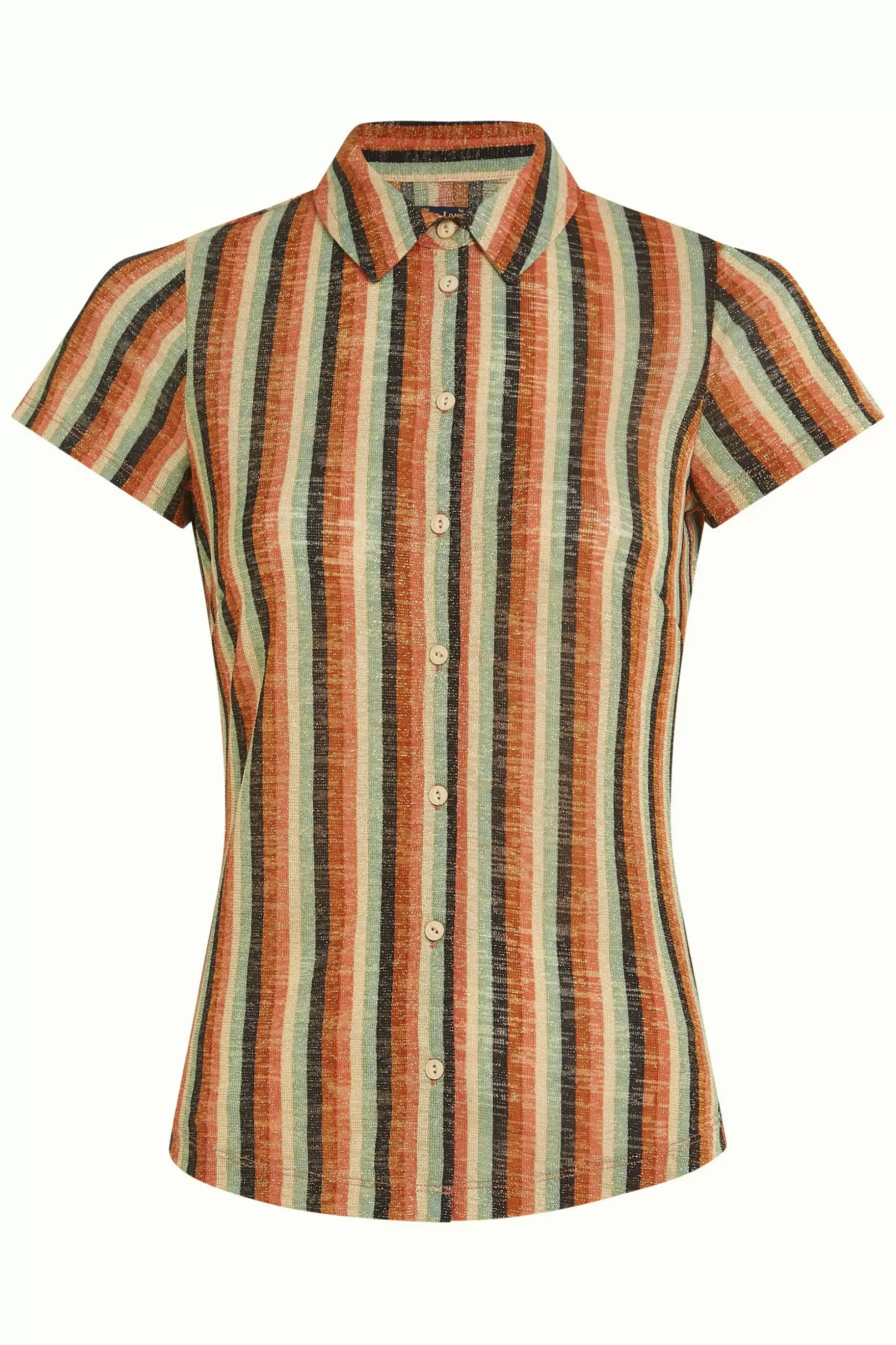 blouse_piso_stripe_2.webp Blouses*King Louie Blouse Piso Stripe Black