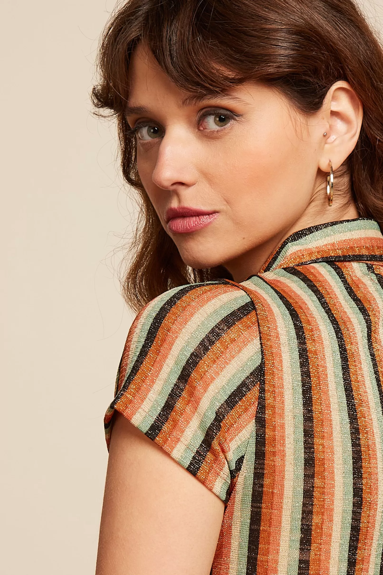 blouse_piso_stripe_3.webp Blouses*King Louie Blouse Piso Stripe Black