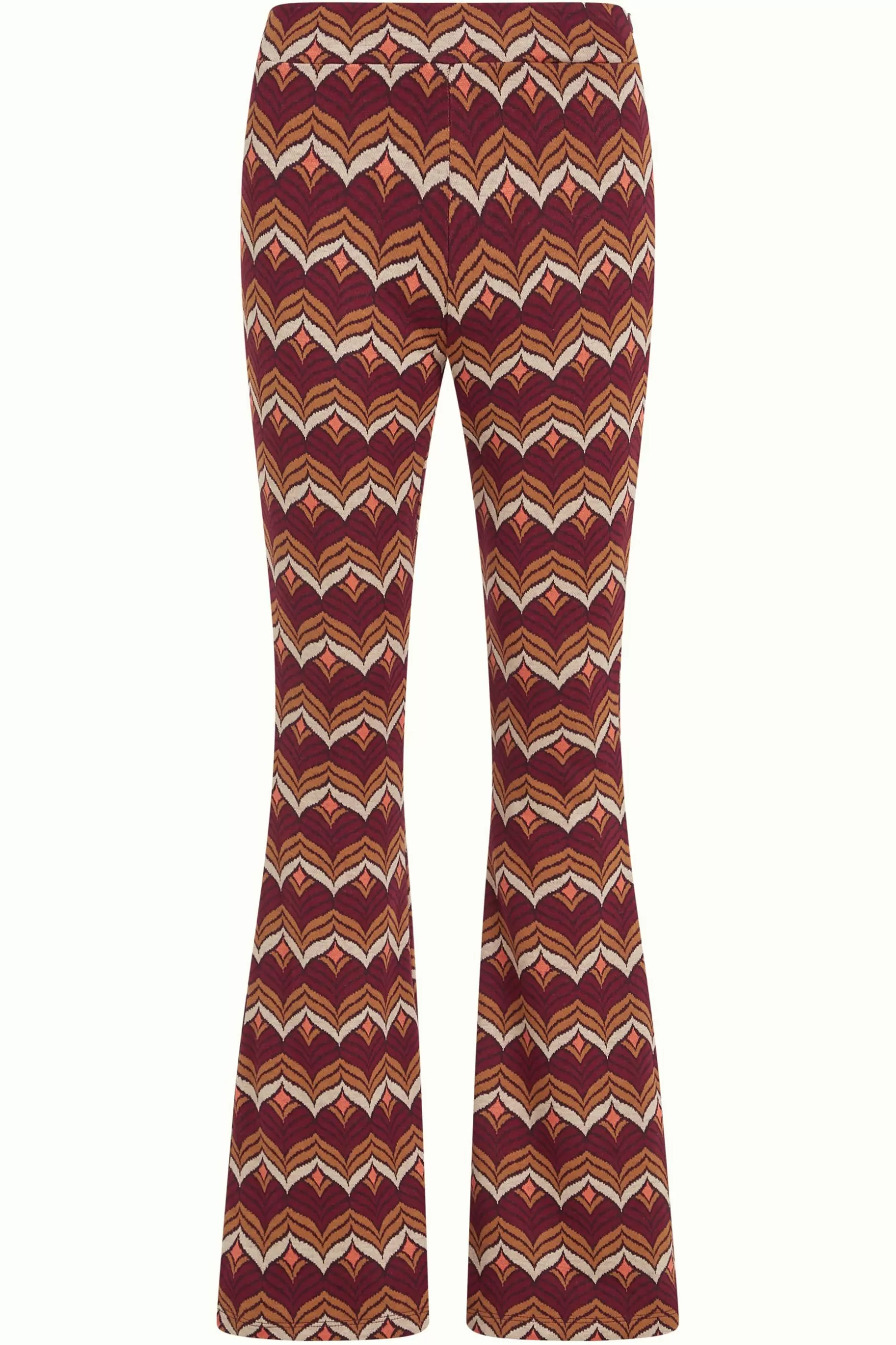 border_flared_pants_lounge_3.webp Broeken*King Louie Border Flared Pants Lounge Cabernet Red