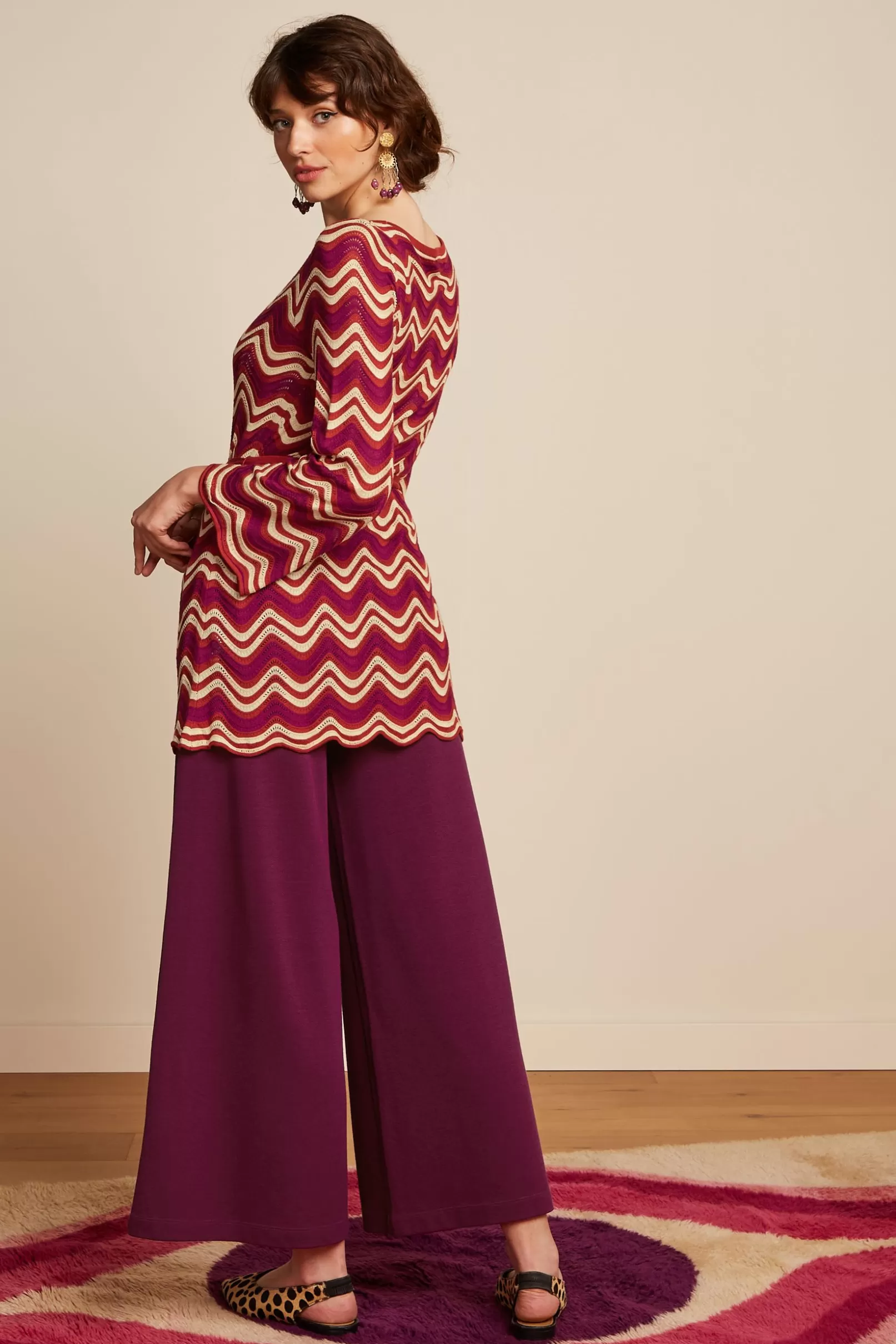 border_palazzo_cropped_pants_milano_crepe_2-1.webp Broeken*King Louie Border Palazzo Cropped Pants Milano Crepe Caspia Purple
