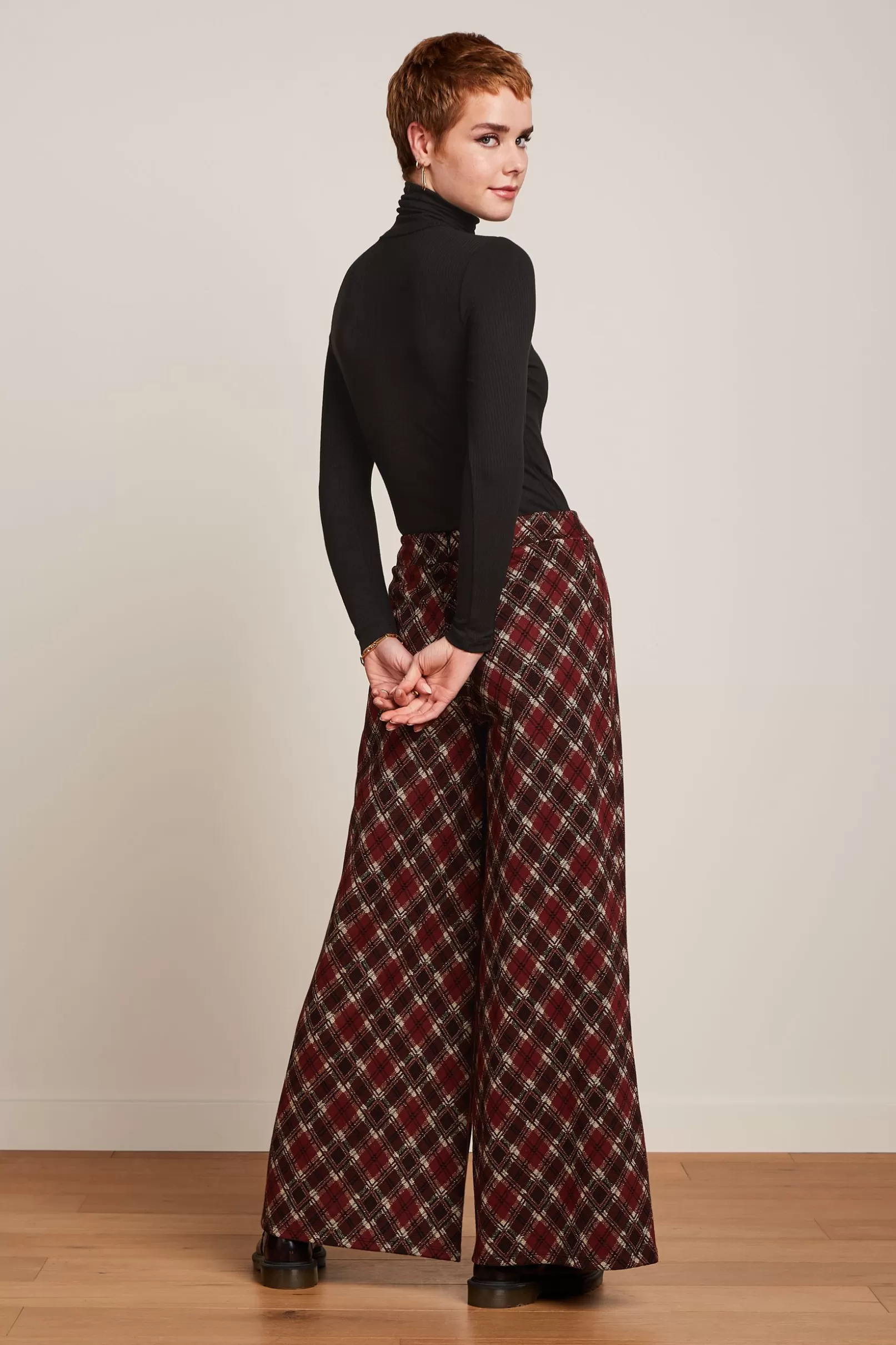 border_palazzo_pants_riley_jacquard_2.webp Broeken*King Louie Border Palazzo Pants Riley Jacquard Cabernet Red