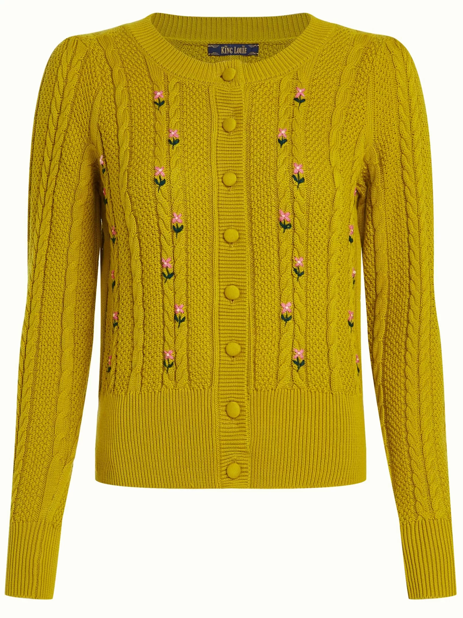 cardi_roundneck_euphoria_2.webp Vesten*King Louie Cardi Roundneck Euphoria Curry Yellow