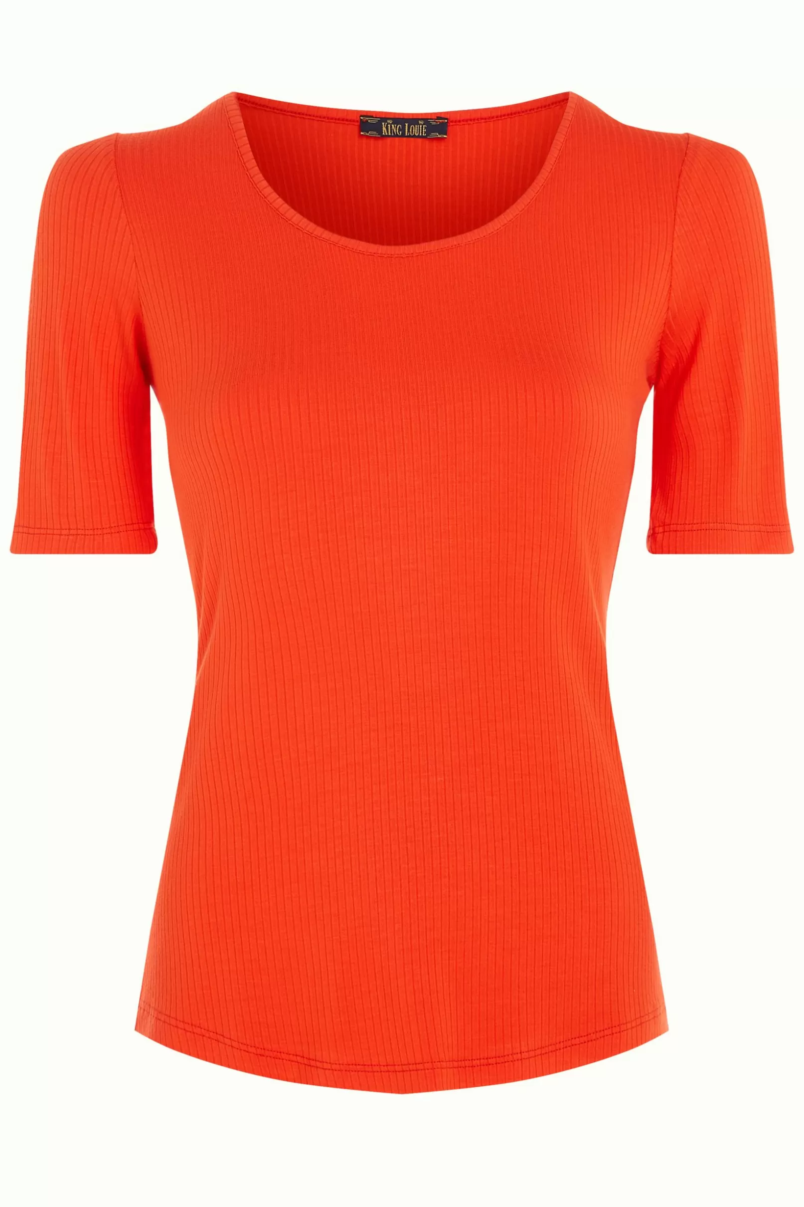 carice_top_uni_rib_3.webp Tops & Shirts*King Louie Carice Top Uni Rib Sun Orange