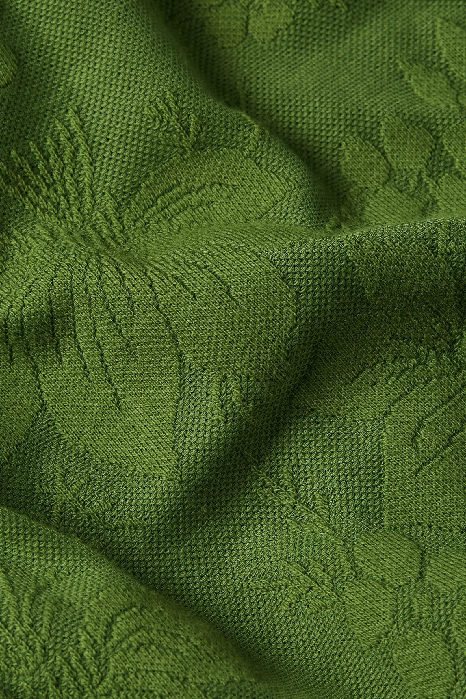 carina_blouse_buzz_jacquard_3.webp Blouses*King Louie Carina Blouse Buzz Jacquard Palm Green