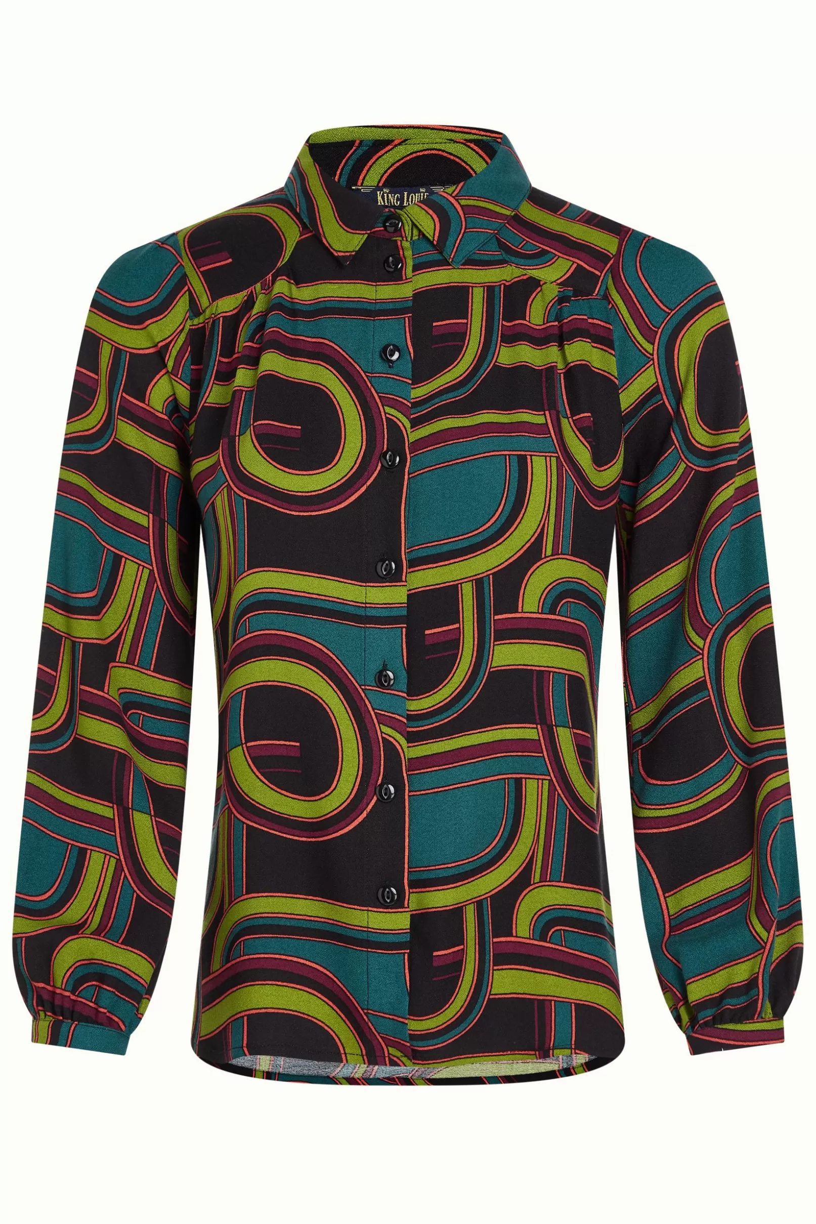 carina_blouse_zappa_2.webp Blouses*King Louie Carina Blouse Zappa Black