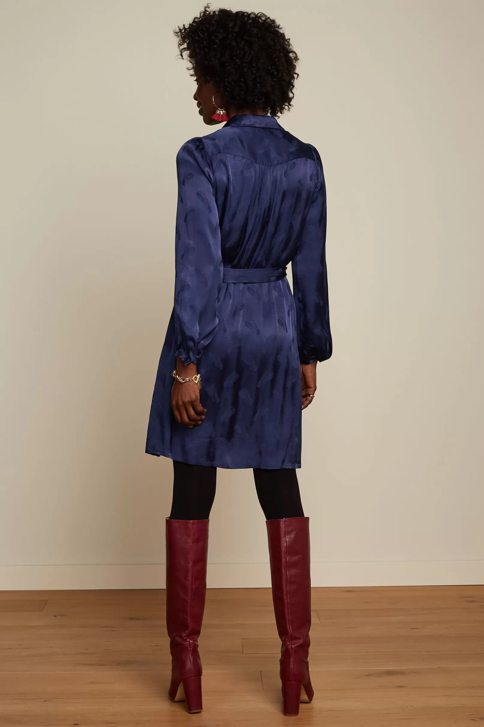 carina_tunic_dress_rouge_2.webp Jurken*King Louie Carina Tunic Dress Rouge Ink Blue