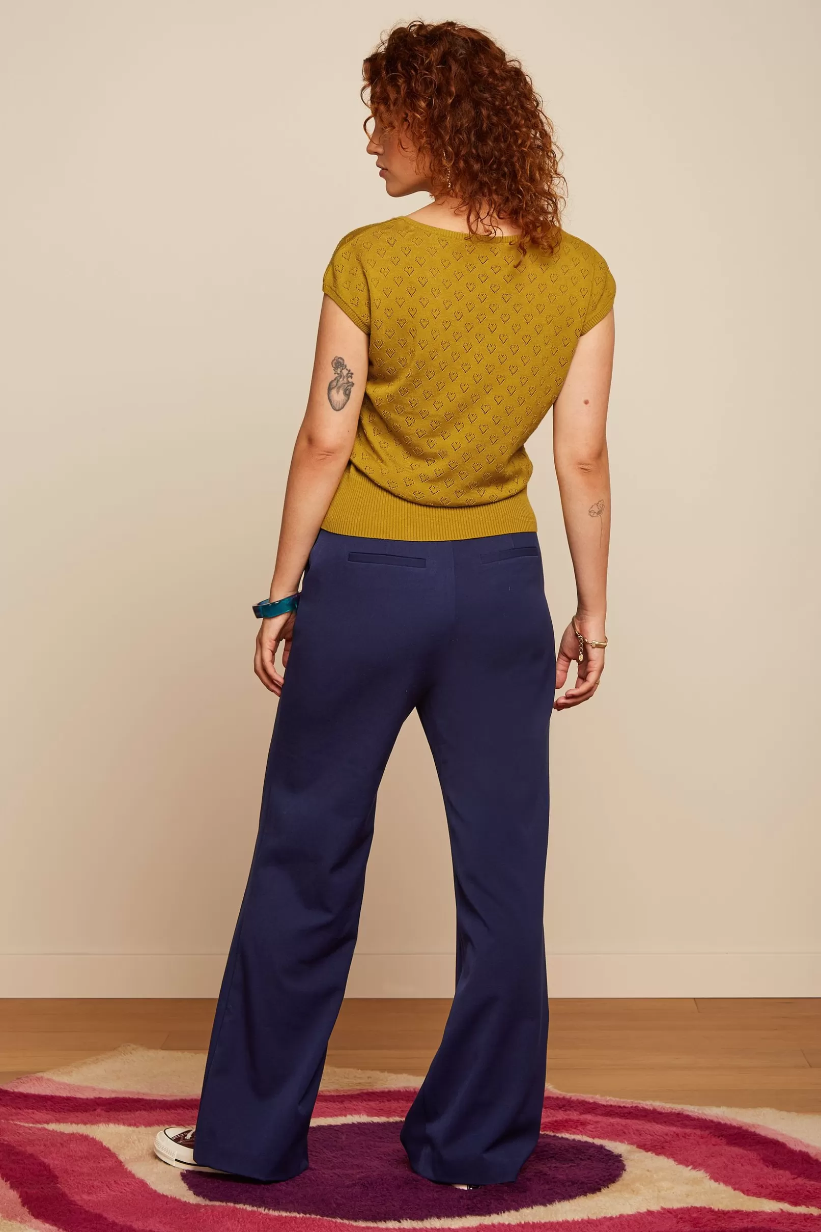 deep_v_top_heart_ajour_2-1.webp Tops & Shirts*King Louie Deep V Top Heart Ajour Curry Yellow