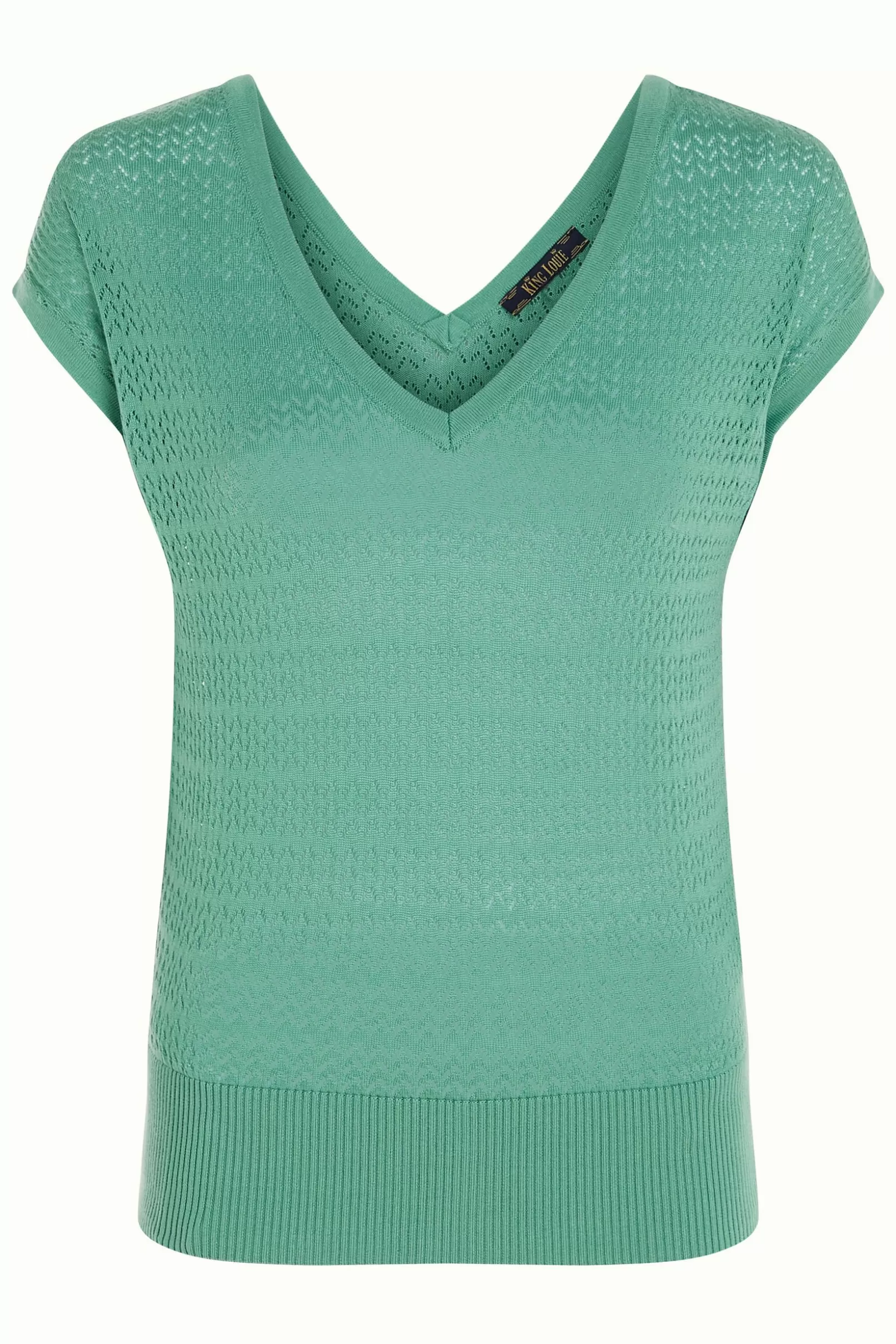 double_v_top_mateo_knit_3.webp Tops & Shirts*King Louie Double V Top Mateo Knit Spar Green