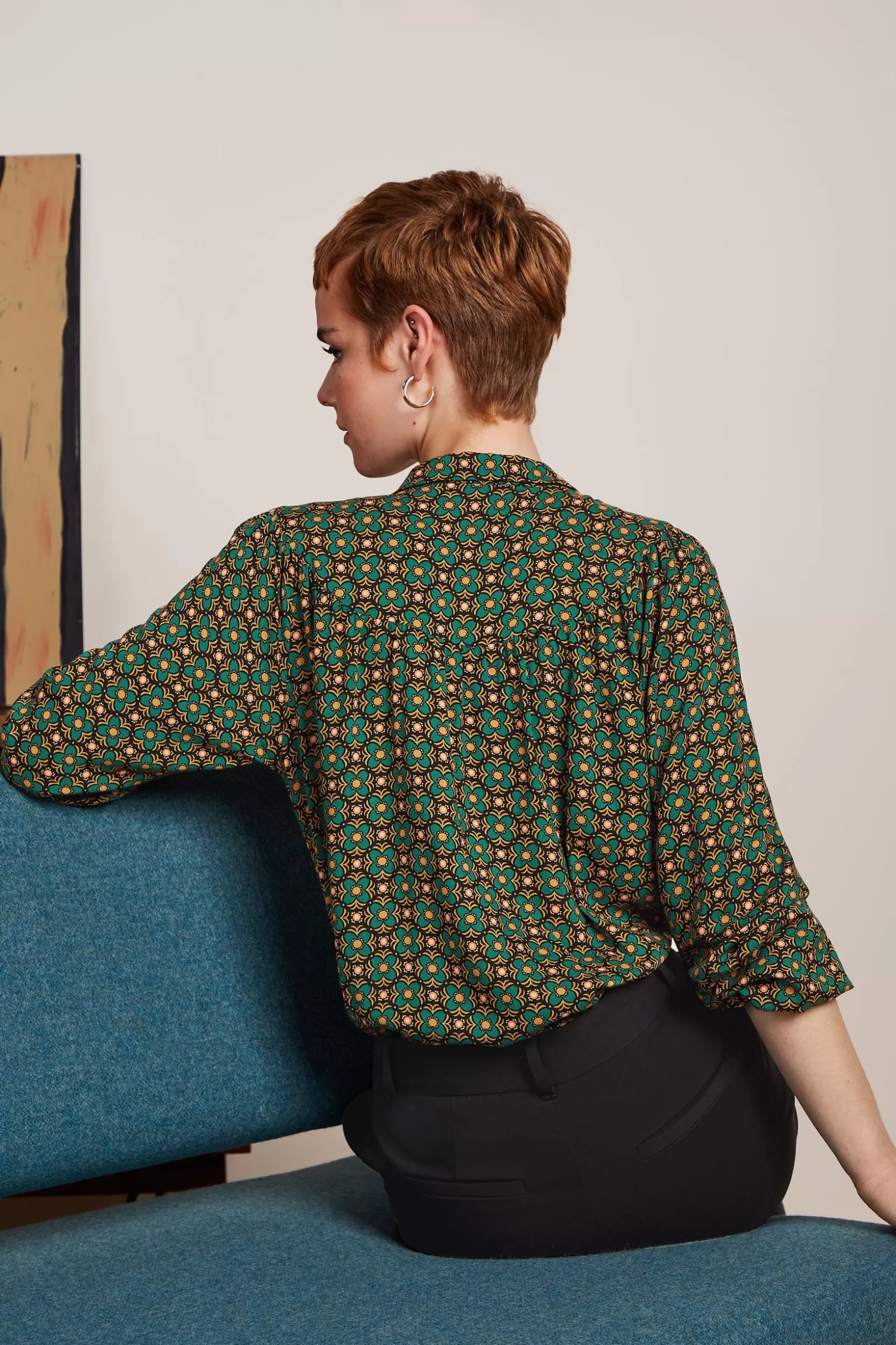 edith_blouse_valley_1.webp Blouses*King Louie Edith Blouse Valley Peacock Green