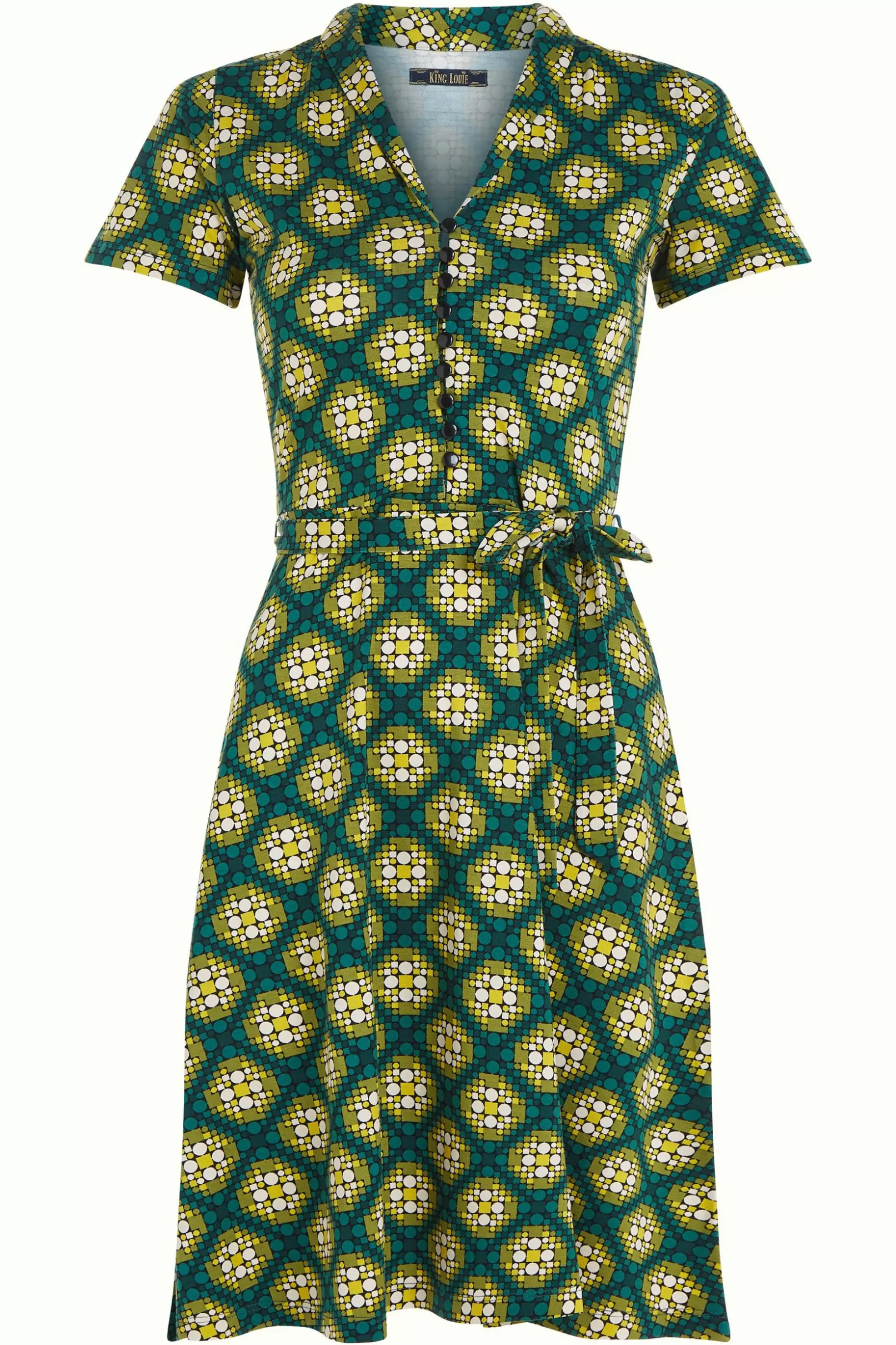 emmy_dress_kirby_3.webp Jurken*King Louie Emmy Dress Kirby Para Green