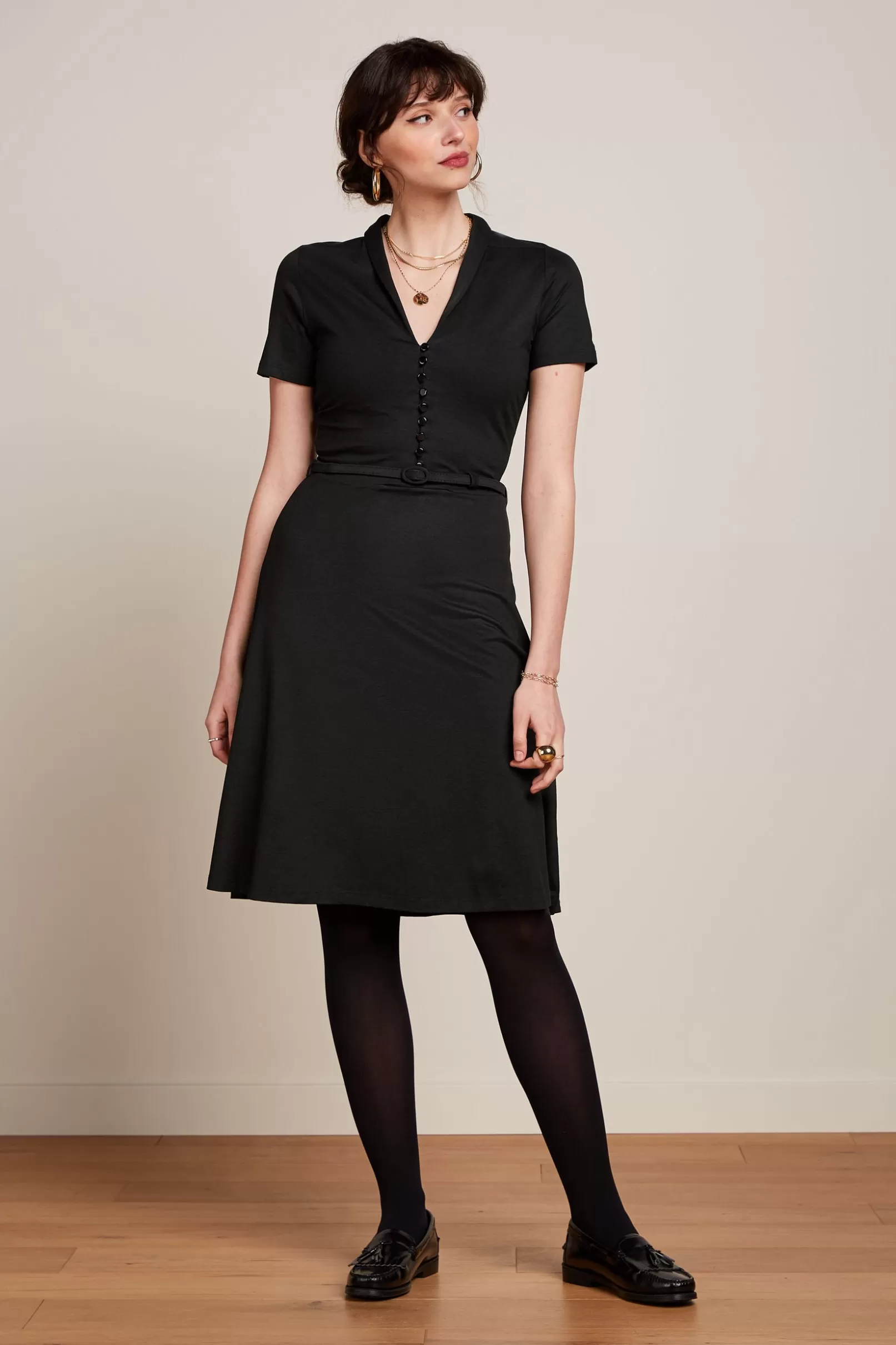 emmy_dress_viscose_classic_0.webp Jurken*King Louie Emmy Dress Viscose Classic Black