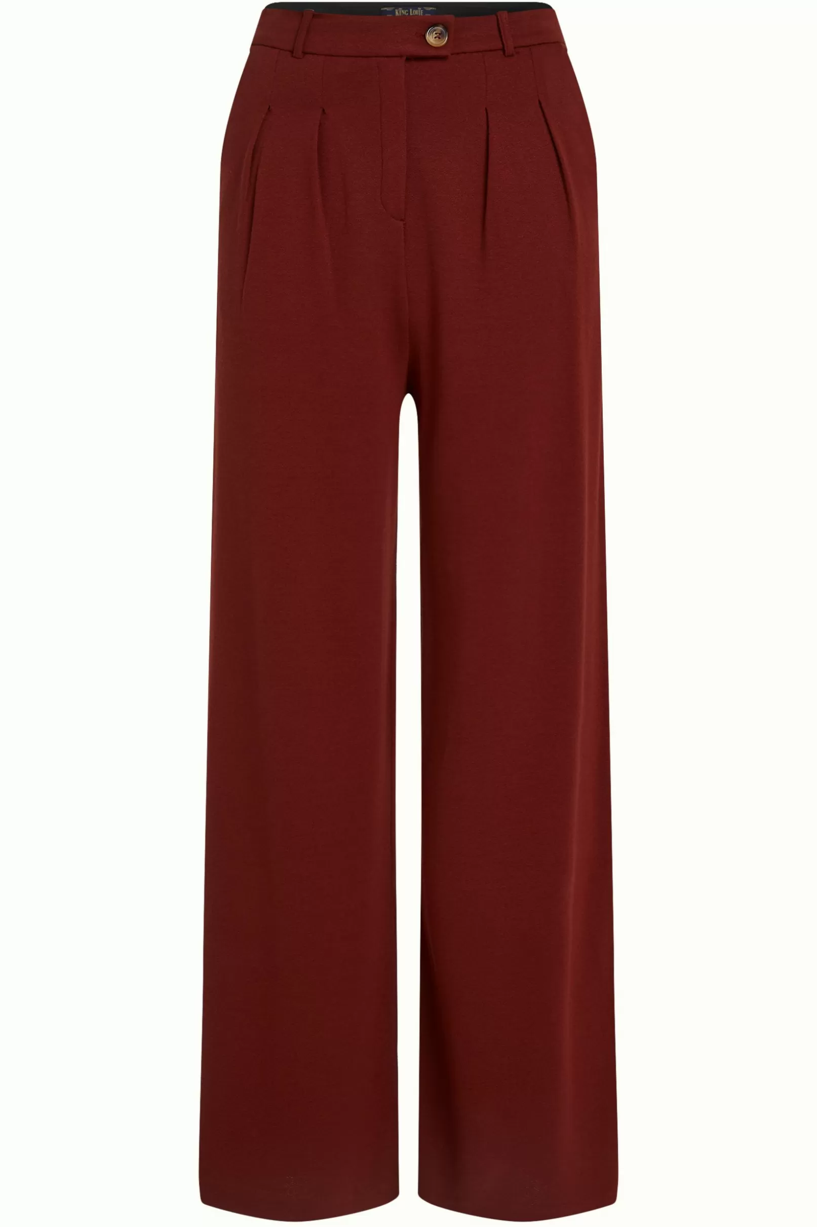 fintan_pants_milano_crepe_3.webp Broeken*King Louie Fintan Pants Milano Crepe Sandelwood Brown