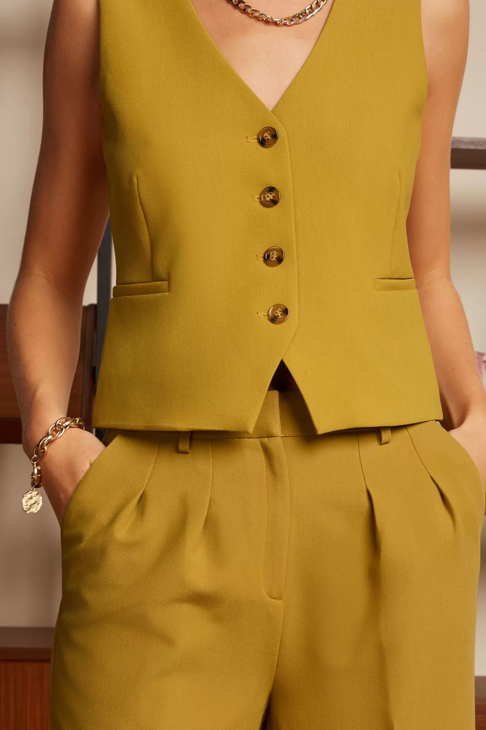 fintan_pants_simonet_1.webp Broeken*King Louie Fintan Pants Simonet Sulphur Yellow