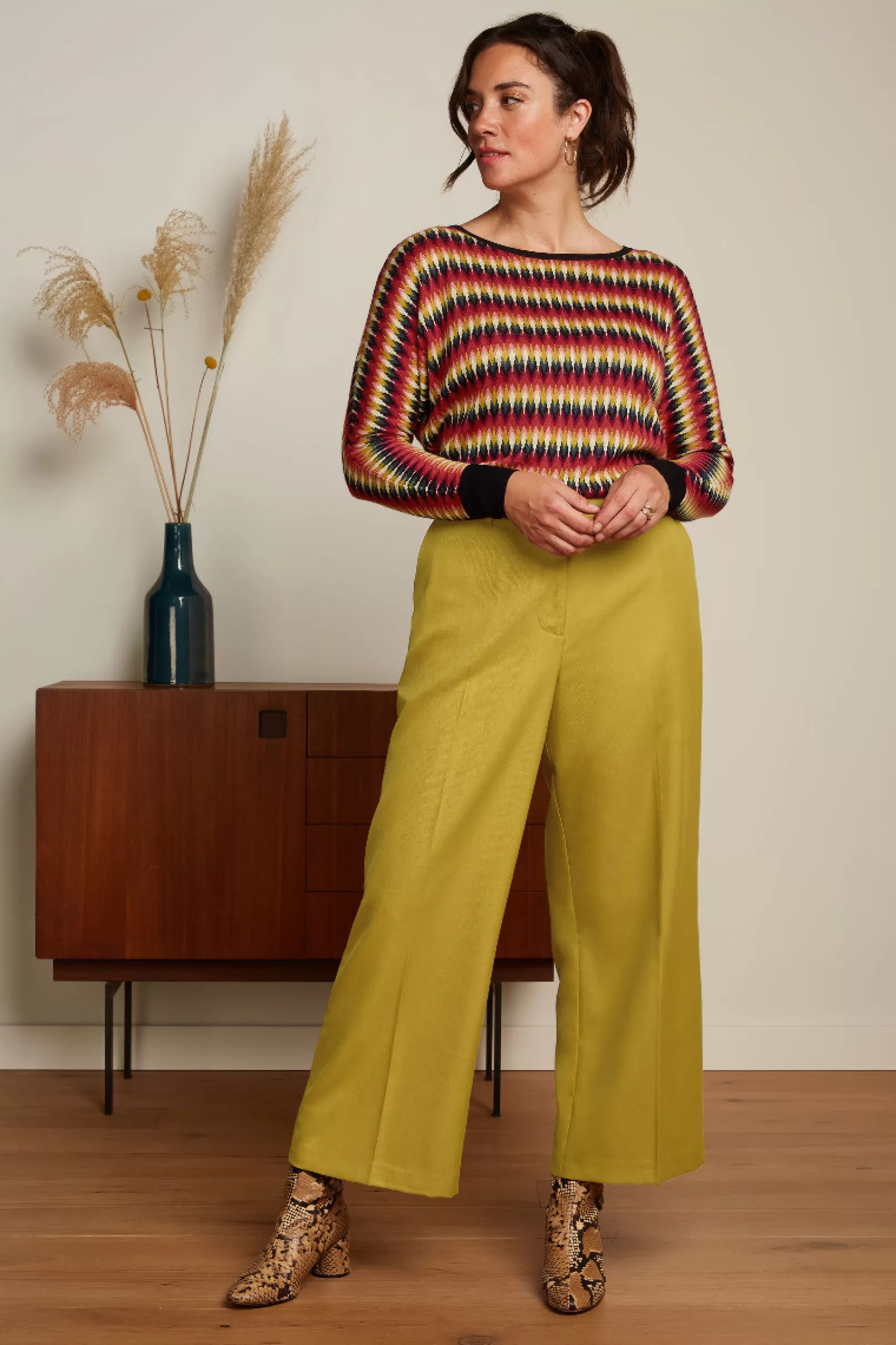 frederica_pants_brighton_3.webp Broeken*King Louie Frederica Pants Brighton Koi Yellow