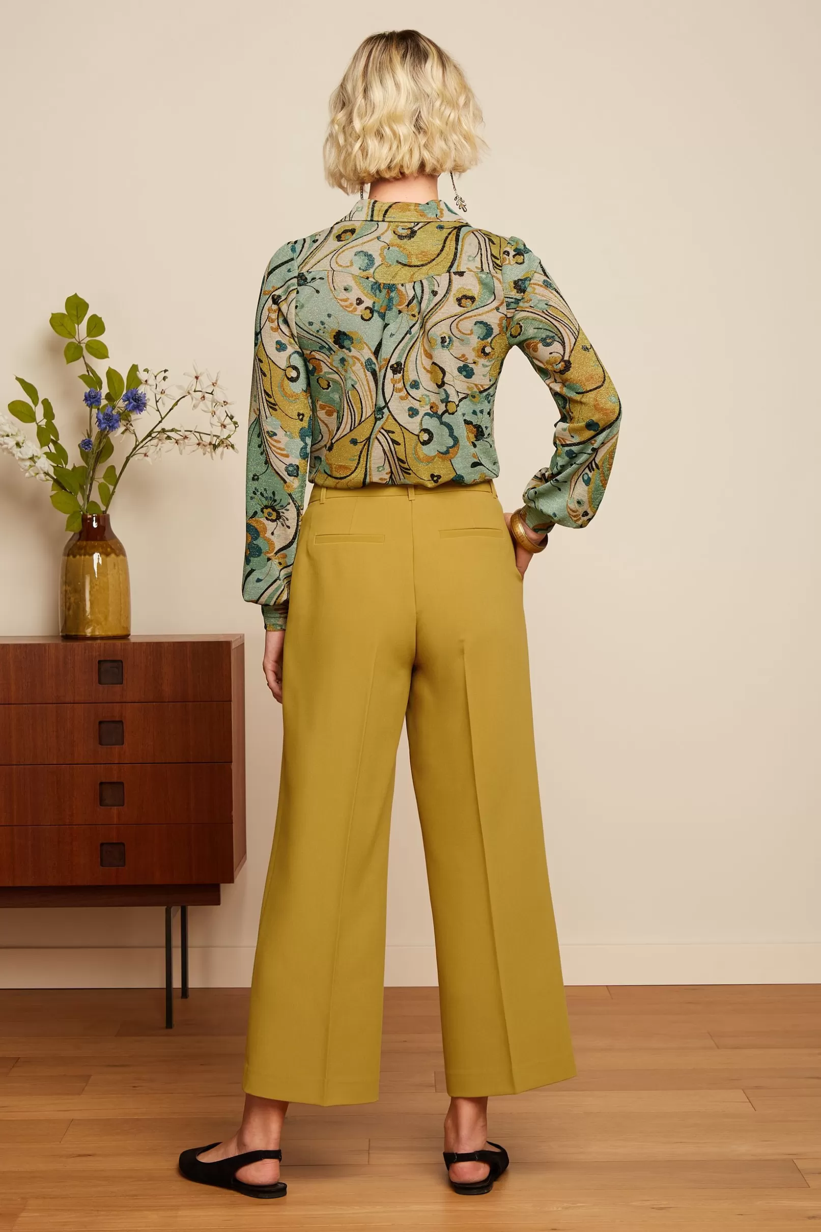 frederica_pants_simonet_2.webp Broeken*King Louie Frederica Pants Simonet Sulphur Yellow