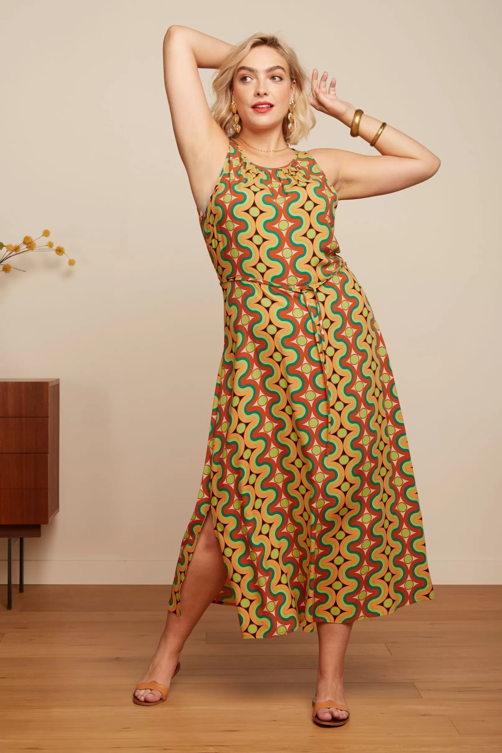 hazel_midi_dress_kizko_0.webp Jurken*King Louie Hazel Midi Dress Kizko Black