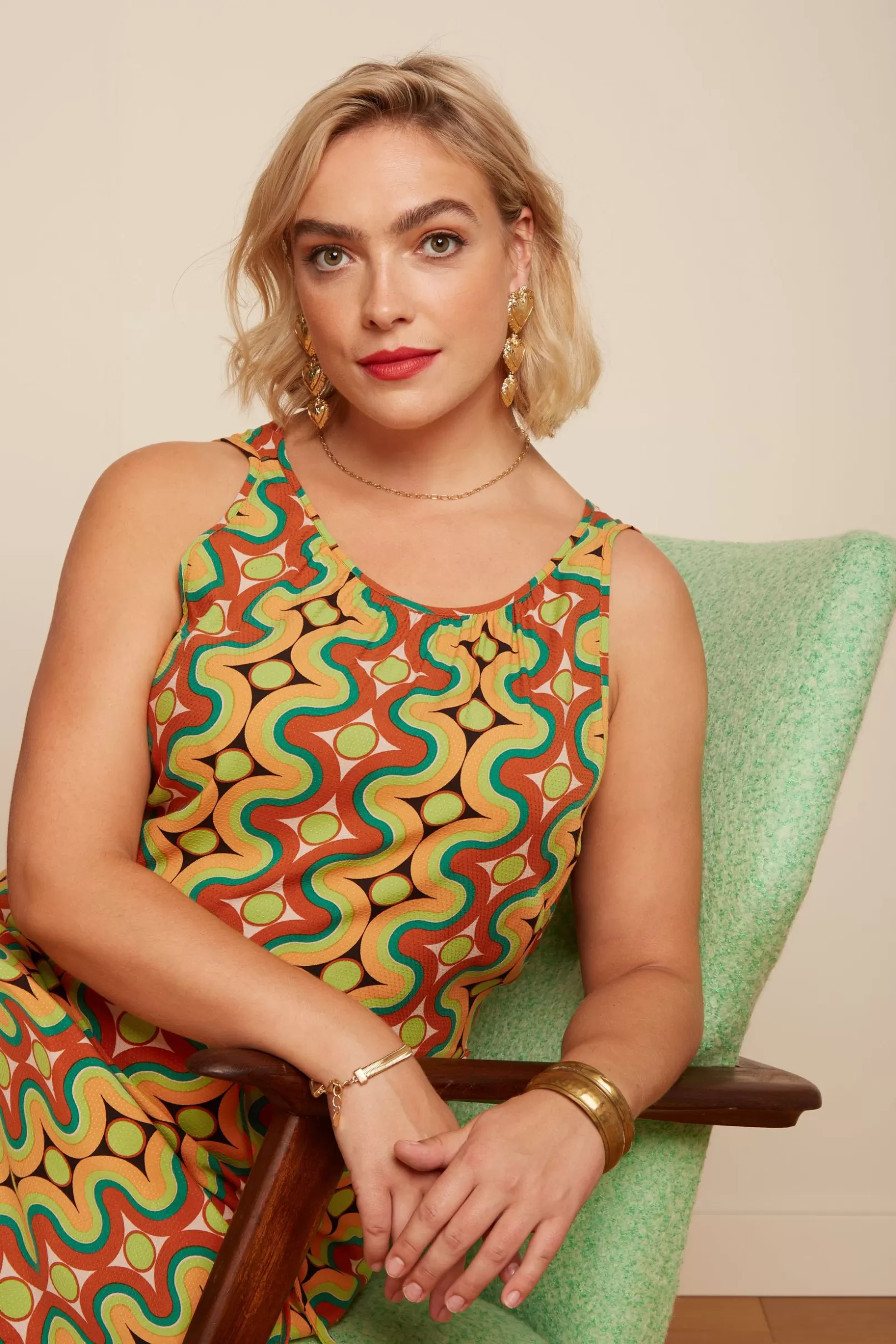 hazel_midi_dress_kizko_1.webp Jurken*King Louie Hazel Midi Dress Kizko Black