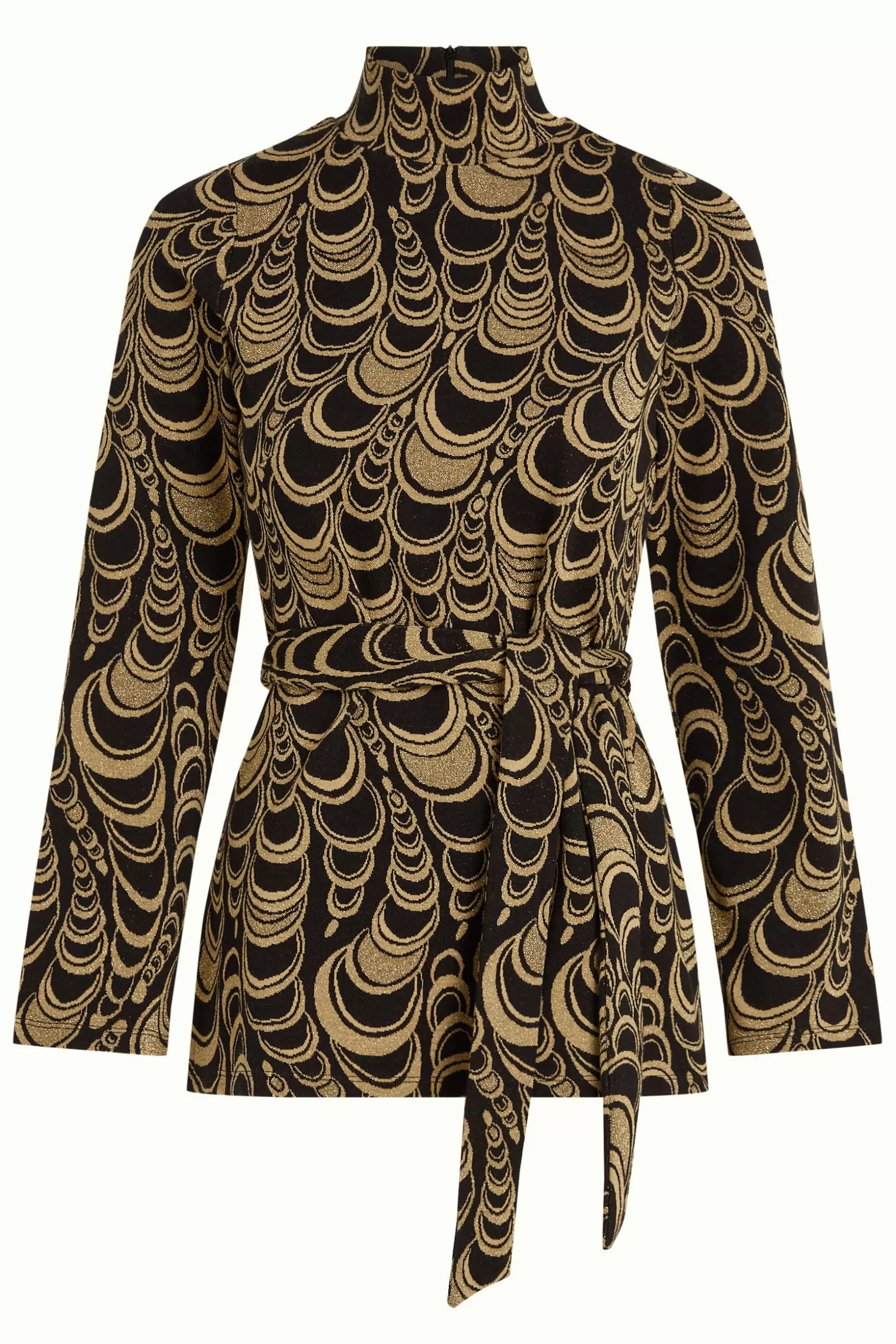 heloise_tunic_top_bobbin_jacquard_3.webp Tops & Shirts*King Louie Heloise Tunic Top Bobbin Jacquard Black