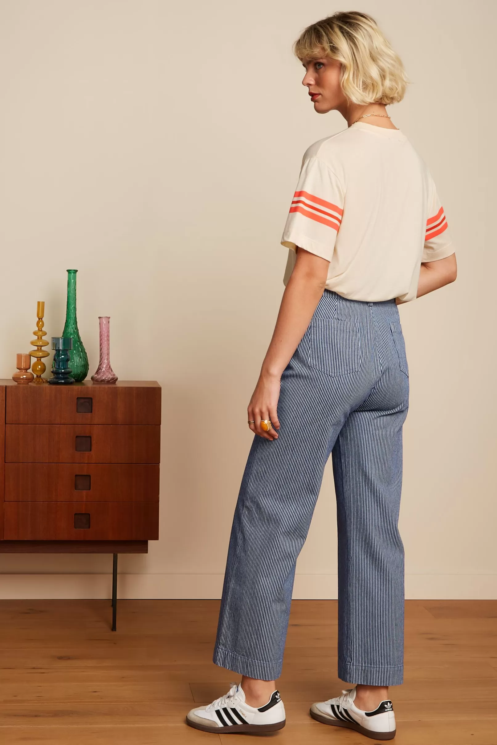 high_waist_pocket_pants_osei_stripe_2.webp Broeken*King Louie High Waist Pocket Pants Osei Stripe Denim Blue