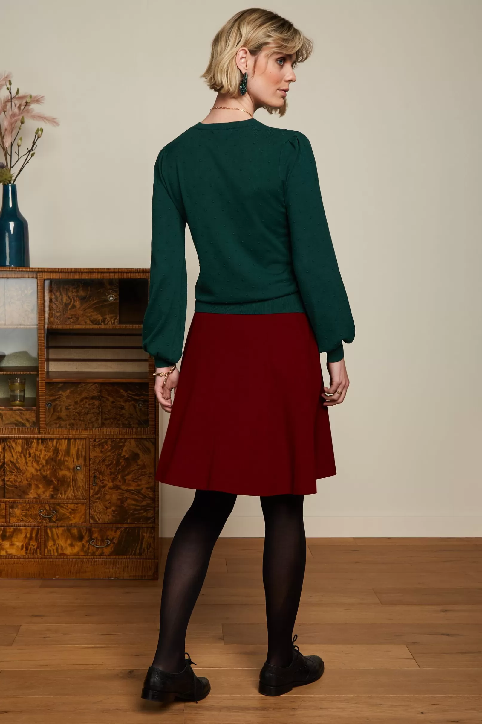 jada_ruffle_top_droplet_2-1.webp Tops & Shirts*King Louie Jada Ruffle Top Droplet Pine Green