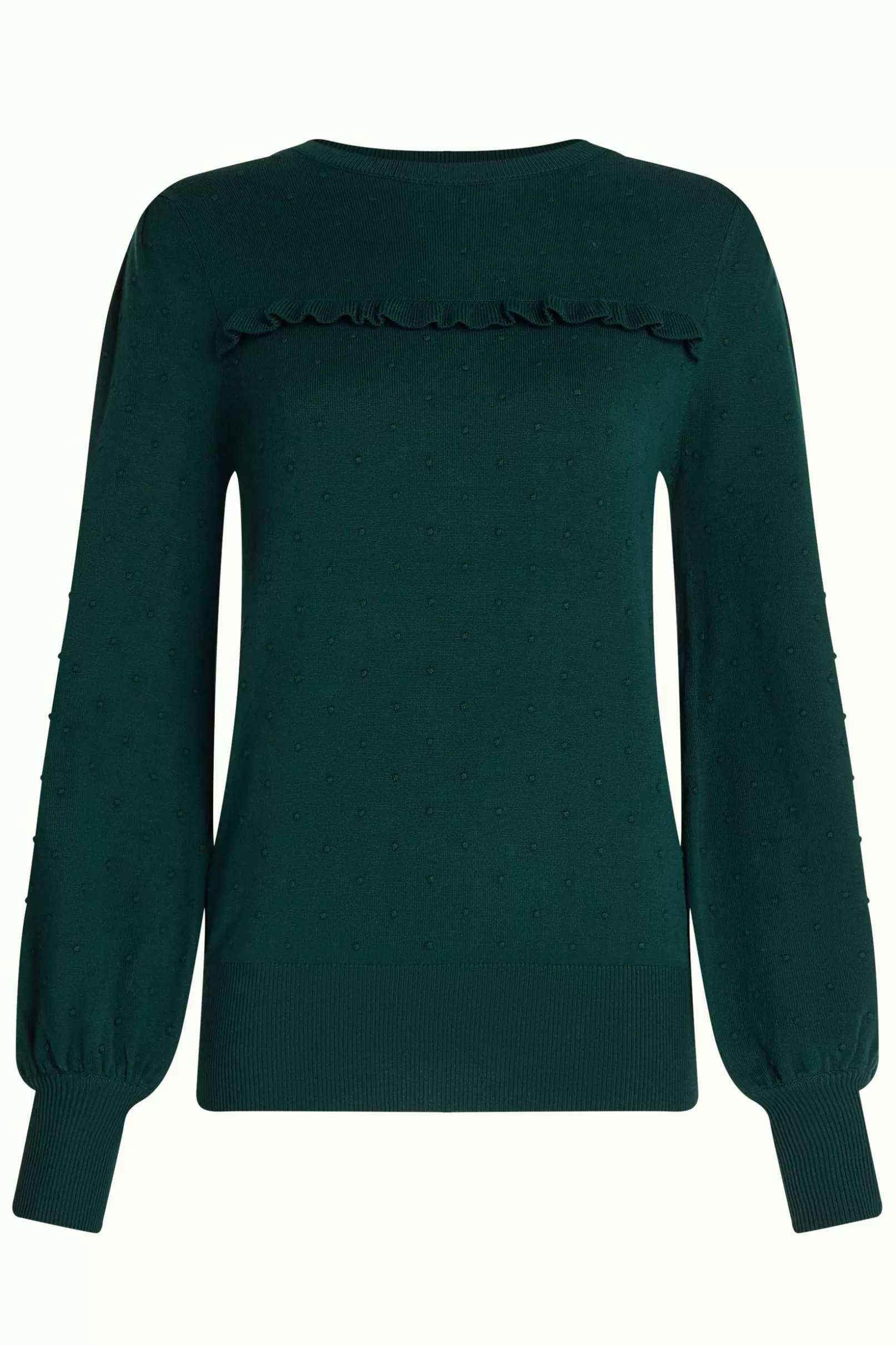 jada_ruffle_top_droplet_3-1.webp Tops & Shirts*King Louie Jada Ruffle Top Droplet Pine Green