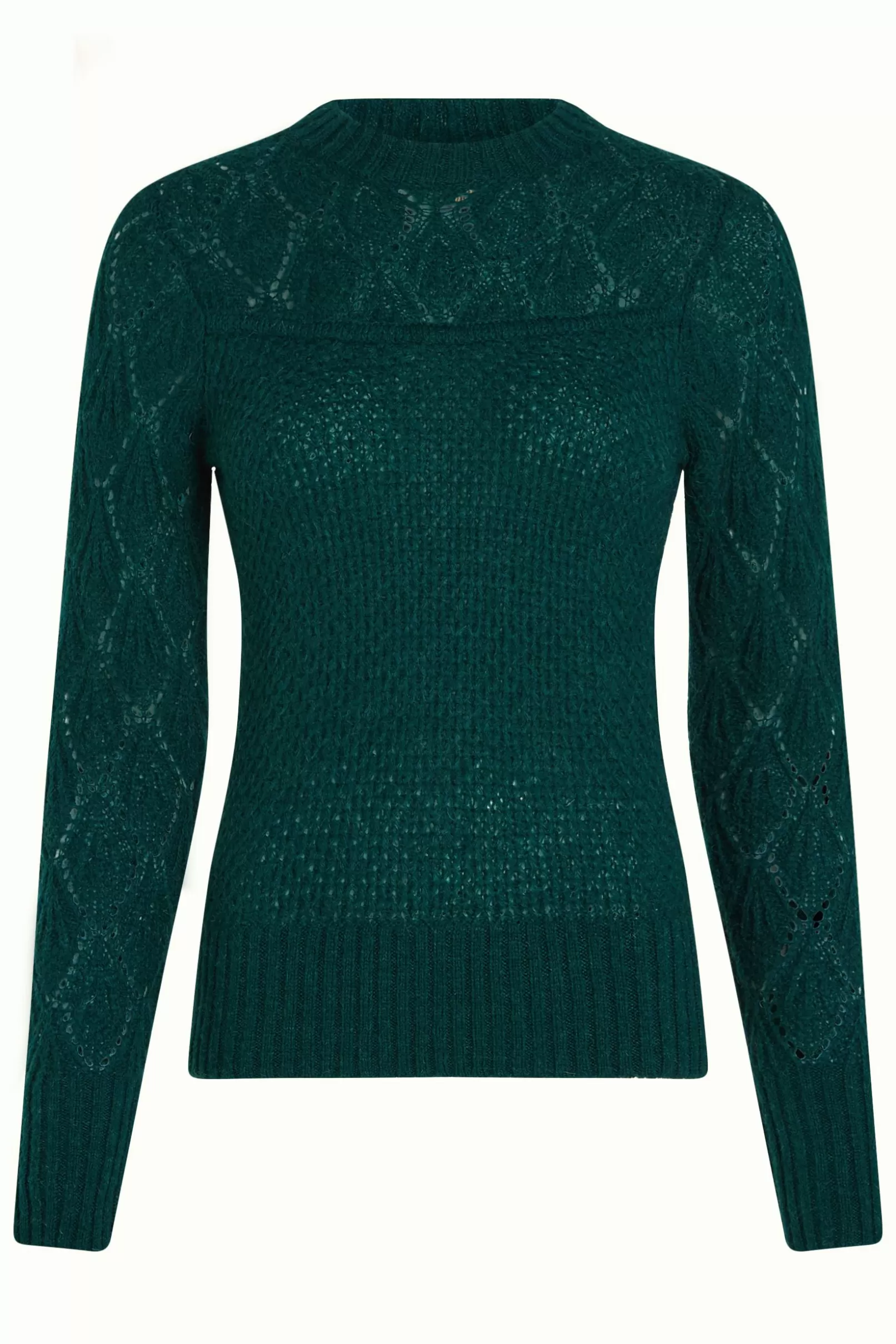 jeannie_yoke_sweater_farfalle_3-1.webp Tops & Shirts*King Louie Jeannie Yoke Sweater Farfalle Pine Green