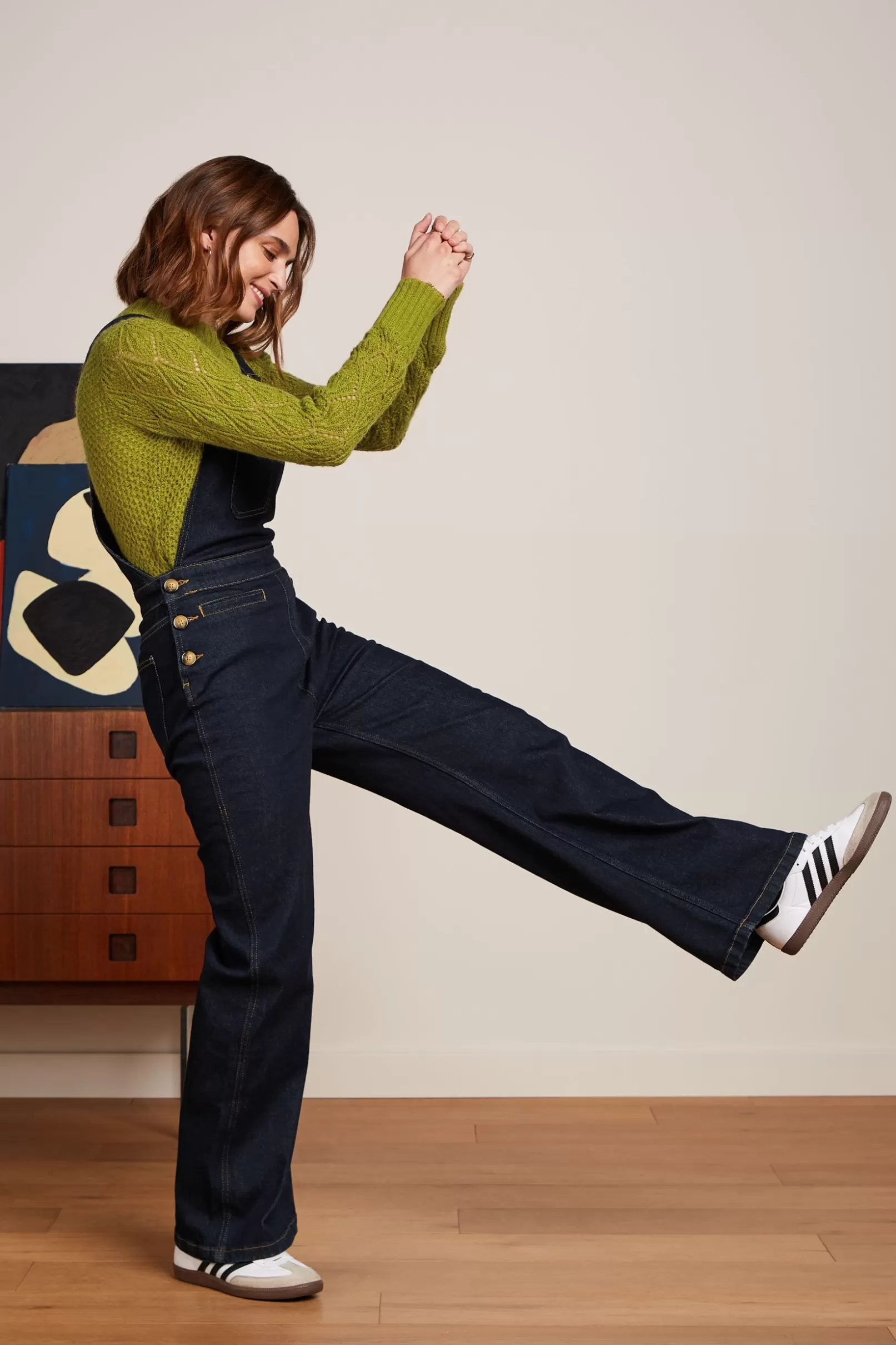 jeannie_yoke_sweater_farfalle_3.webp Tops & Shirts*King Louie Jeannie Yoke Sweater Farfalle Guacemole