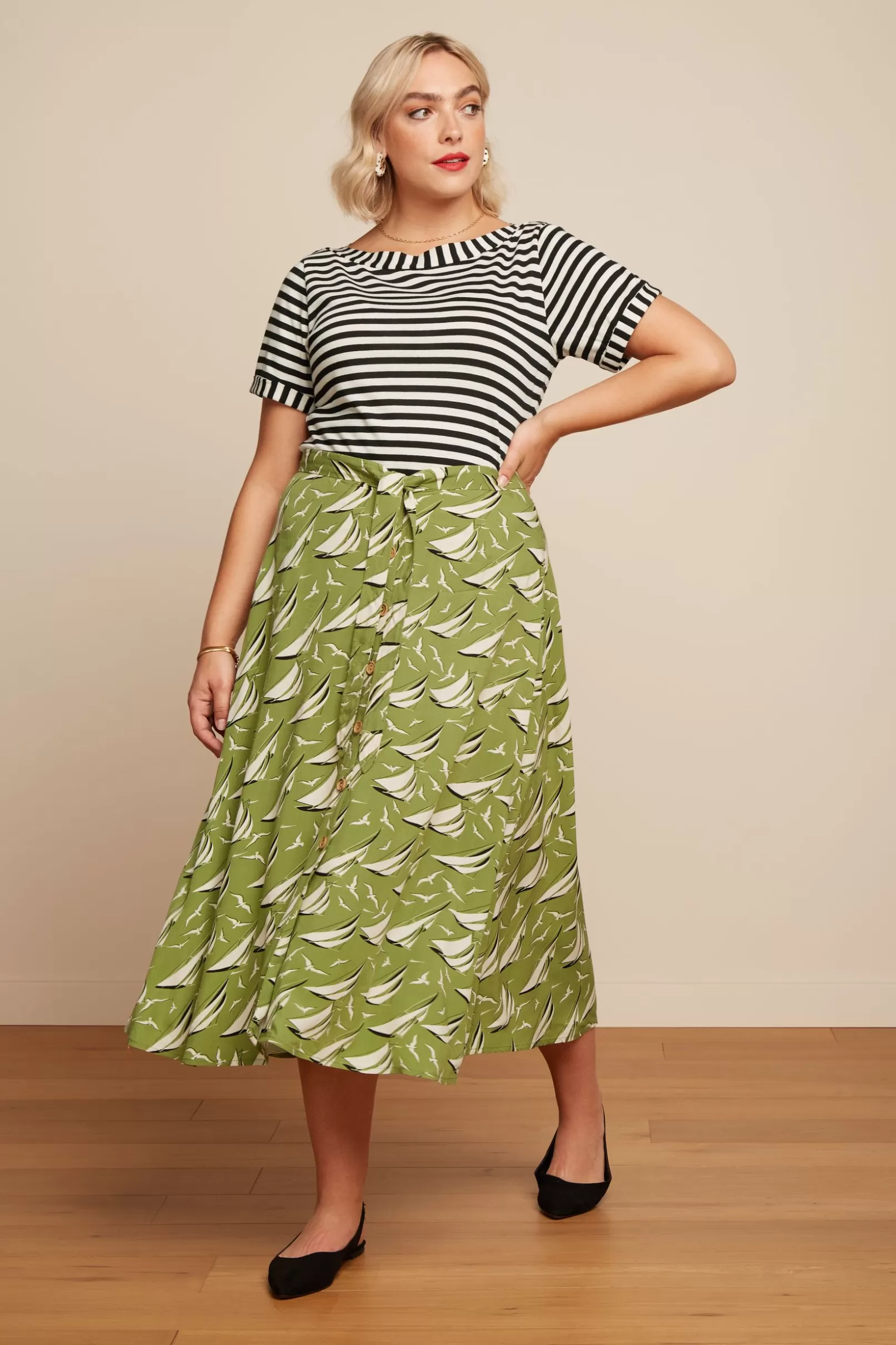 judy_midi_skirt_bateau_4.webp Rokken*King Louie Judy Midi Skirt Bateau Woodbine Green