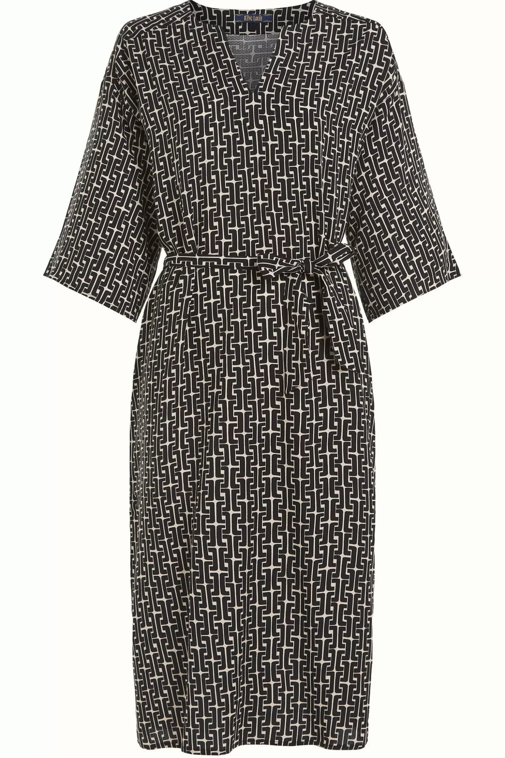 kiki_kaftan_frankie_3.webp Jurken*King Louie Kiki Kaftan Frankie Black