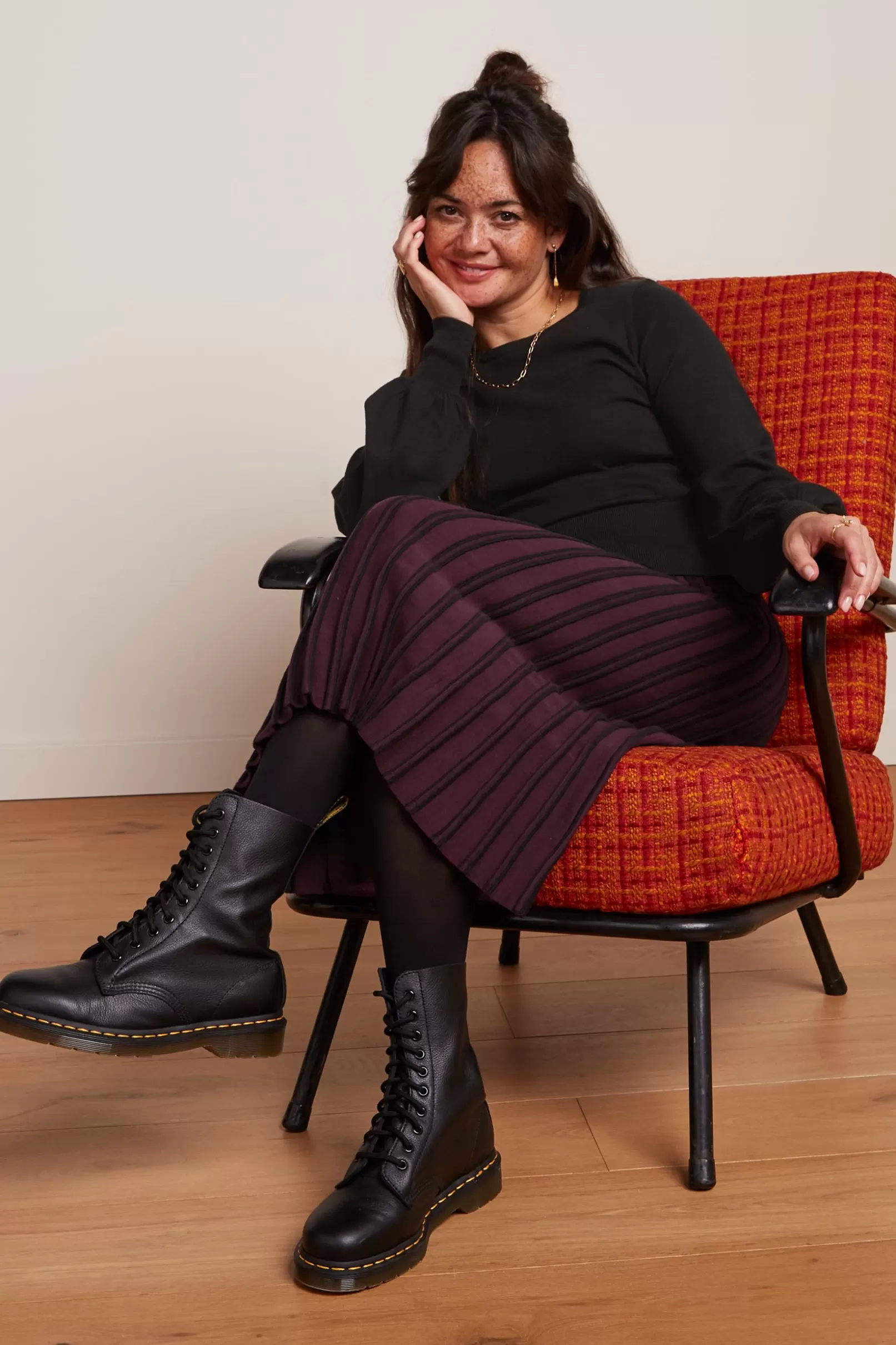 knit_skirt_gilmour_1.webp Rokken*King Louie Knit Skirt Gilmour Black