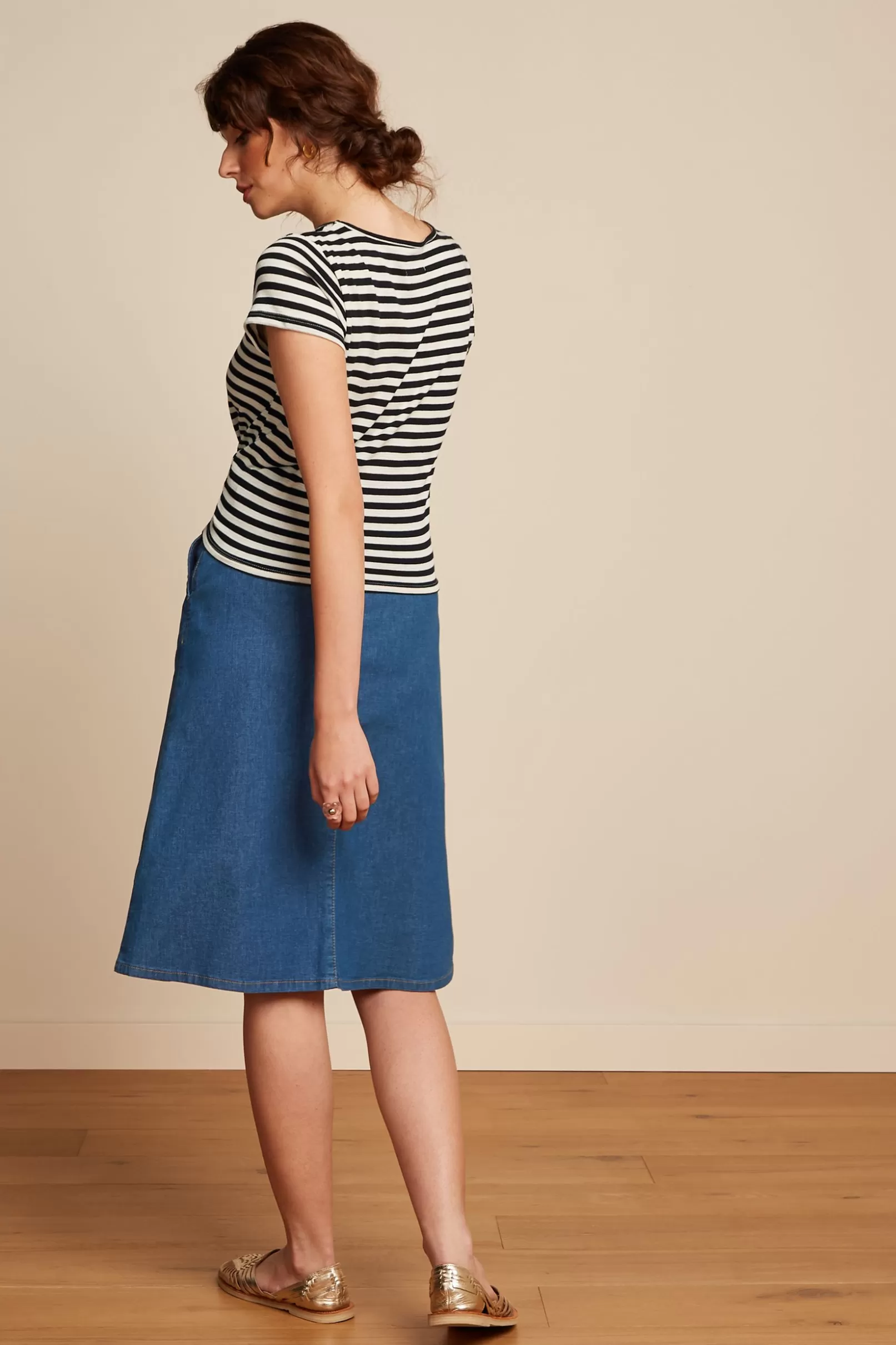 knot_tshirt_chopito_stripe_2.webp Tops & Shirts*King Louie Knot T-Shirt Chopito Stripe Black