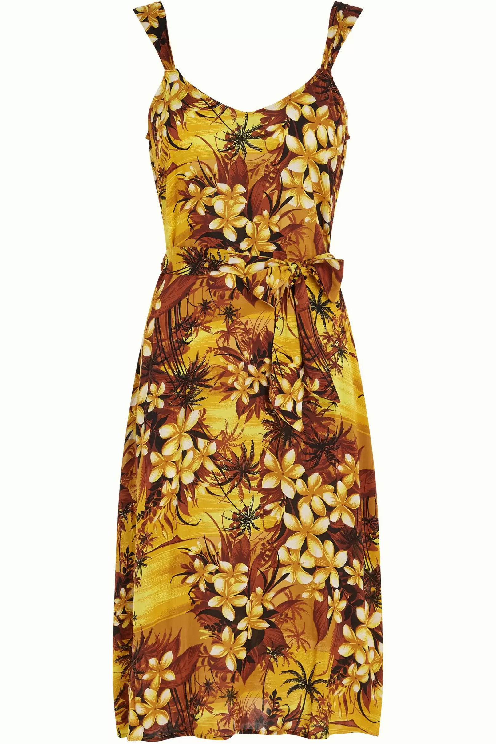 lenny_dress_emerald_3.webp Jurken*King Louie Lenny Dress Emerald Amarillo Gold