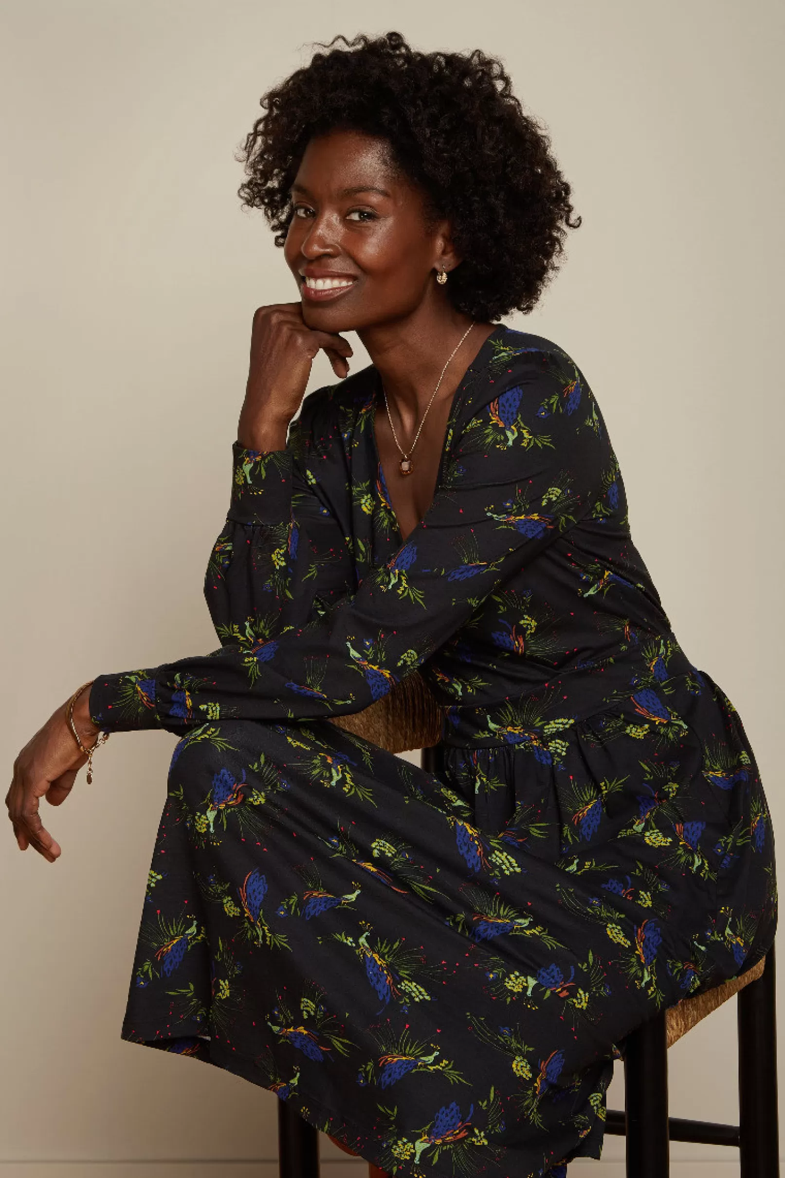 loretta_dress_radiant_1.webp Jurken*King Louie Loretta Dress Radiant Black