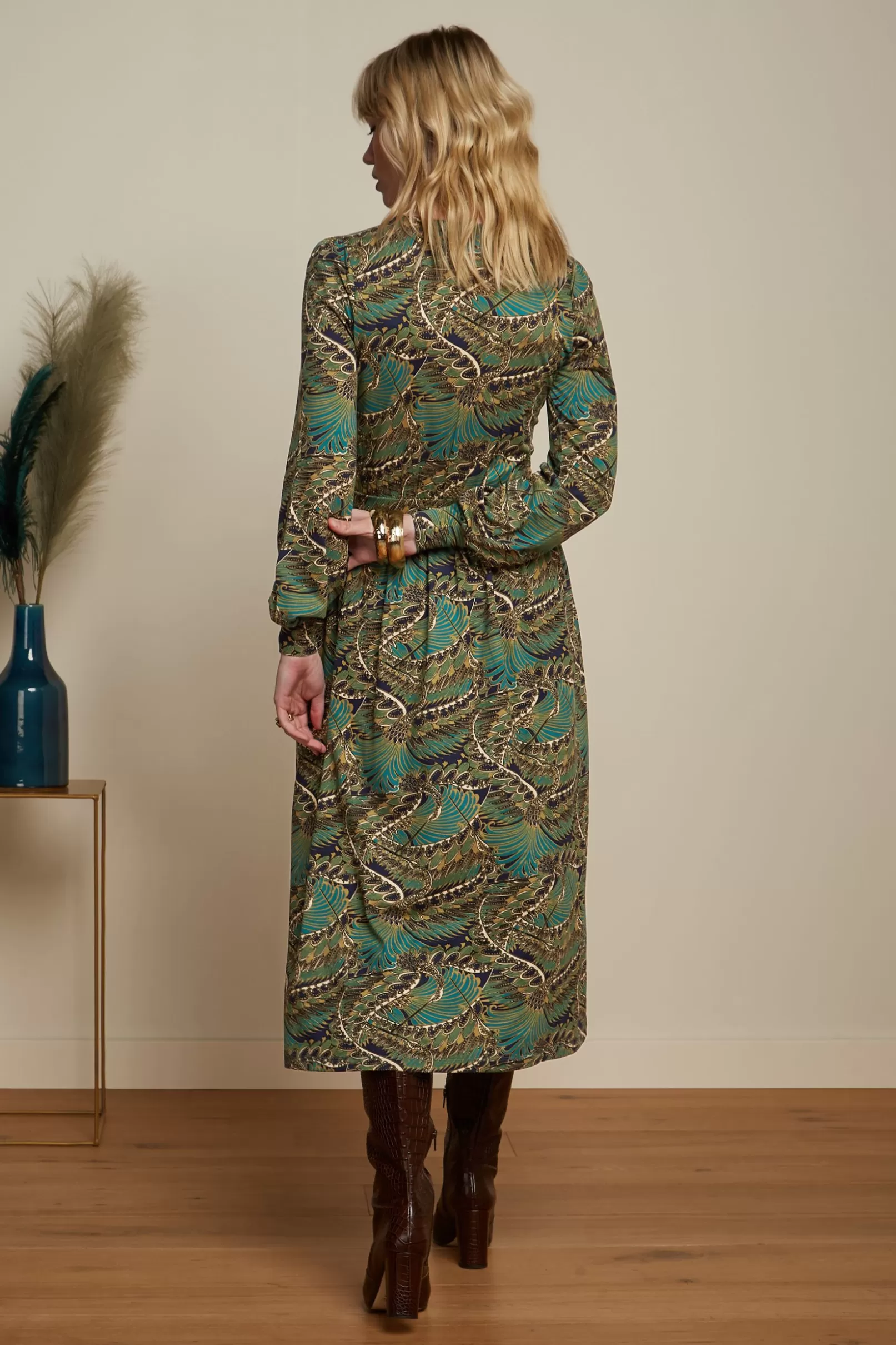 loretta_dress_venus_2.webp Jurken*King Louie Loretta Dress Venus Blue