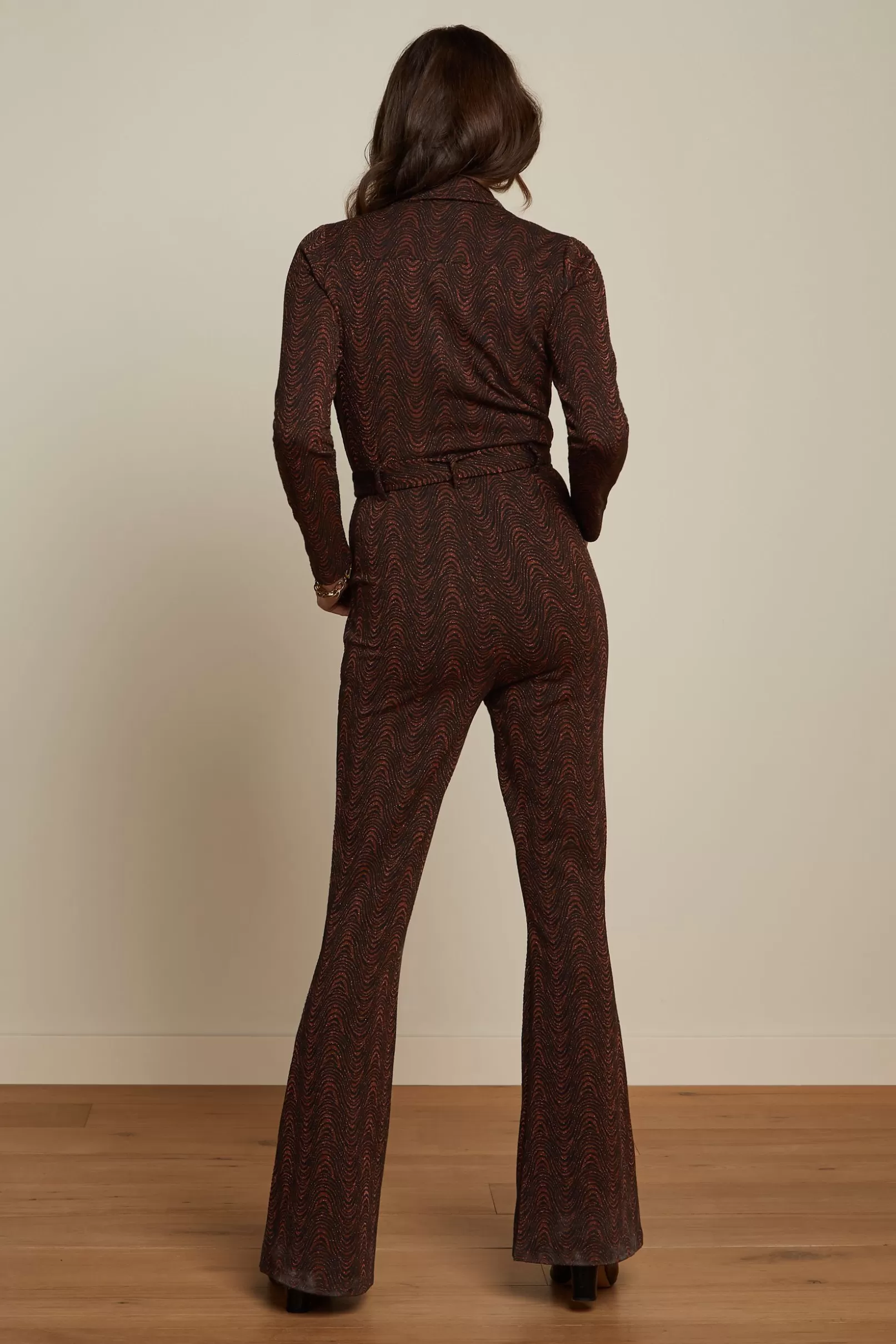 macy_flared_jumpsuit_tempest_2.webp Jumpsuits*King Louie Macy Flared Jumpsuit Tempest Cognac Orange