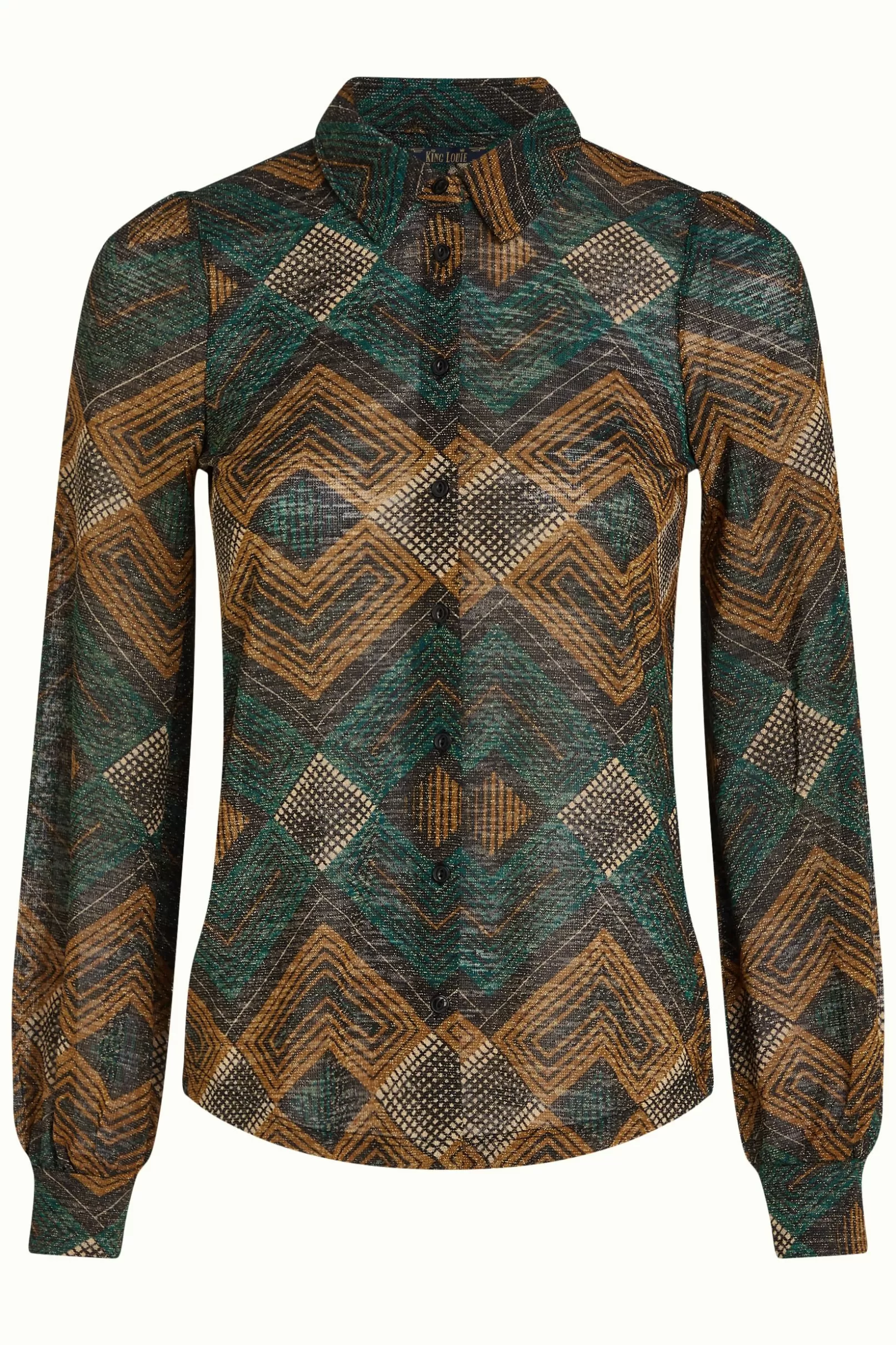 maisie_blouse_morrison_3.webp Blouses*King Louie Maisie Blouse Morrison Pine Green