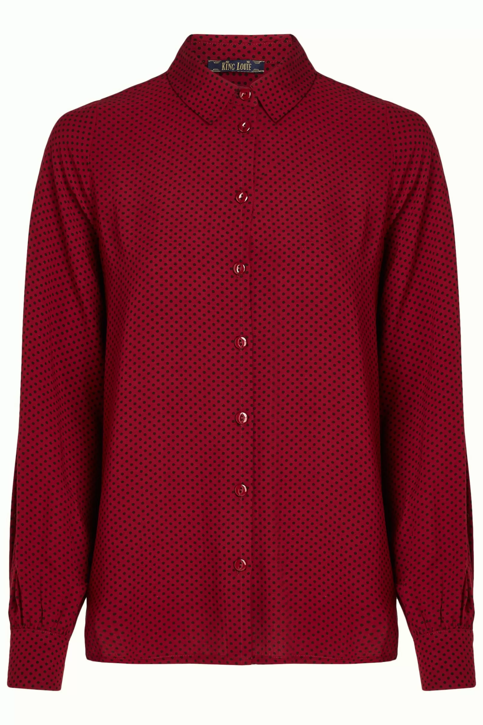 maisie_blouse_piper_3.webp Blouses*King Louie Maisie Blouse Piper Cabernet Red