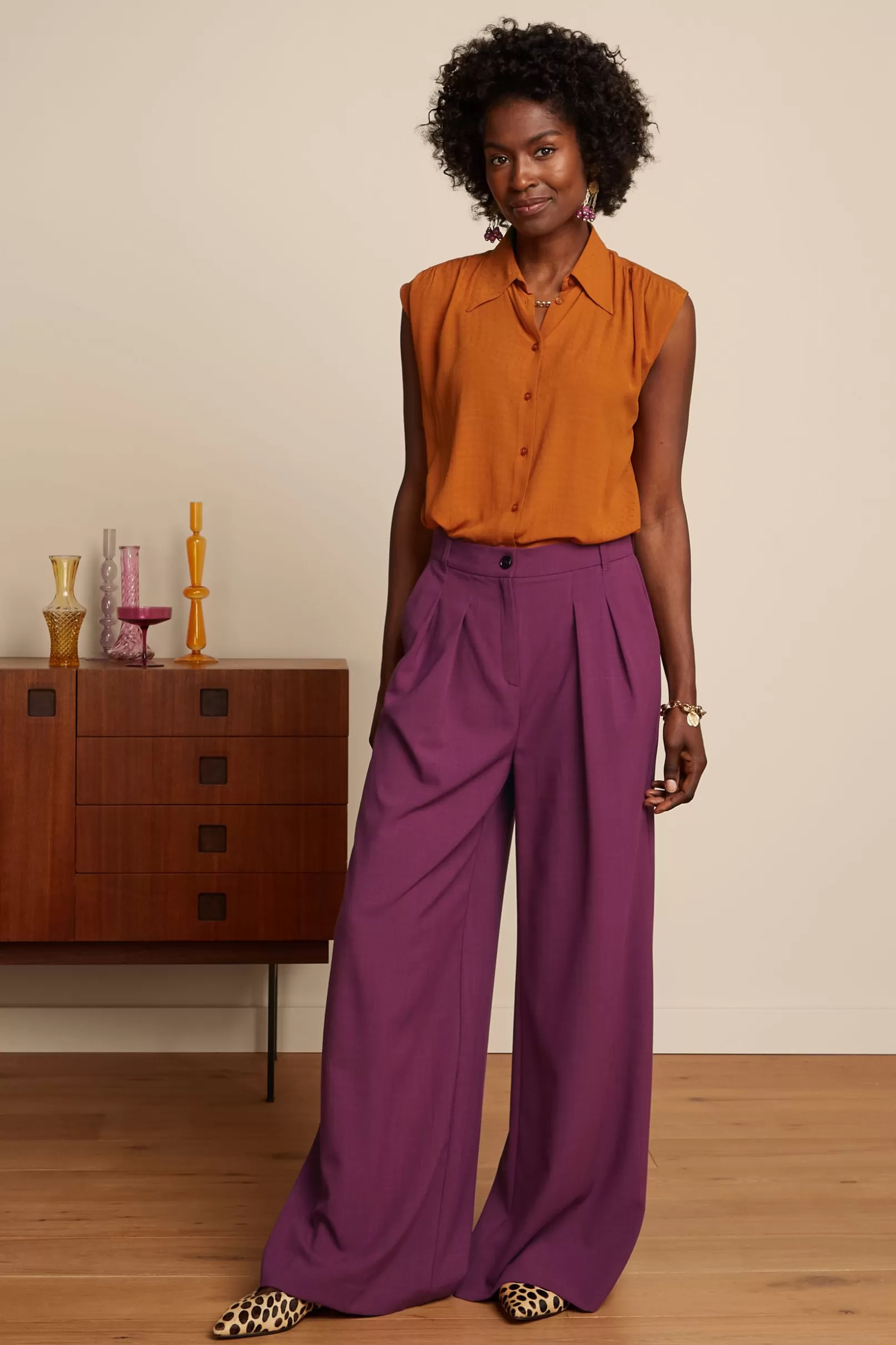 marlene_pants_timba_0.webp Broeken*King Louie Marlene Pants Timba Caspia Purple