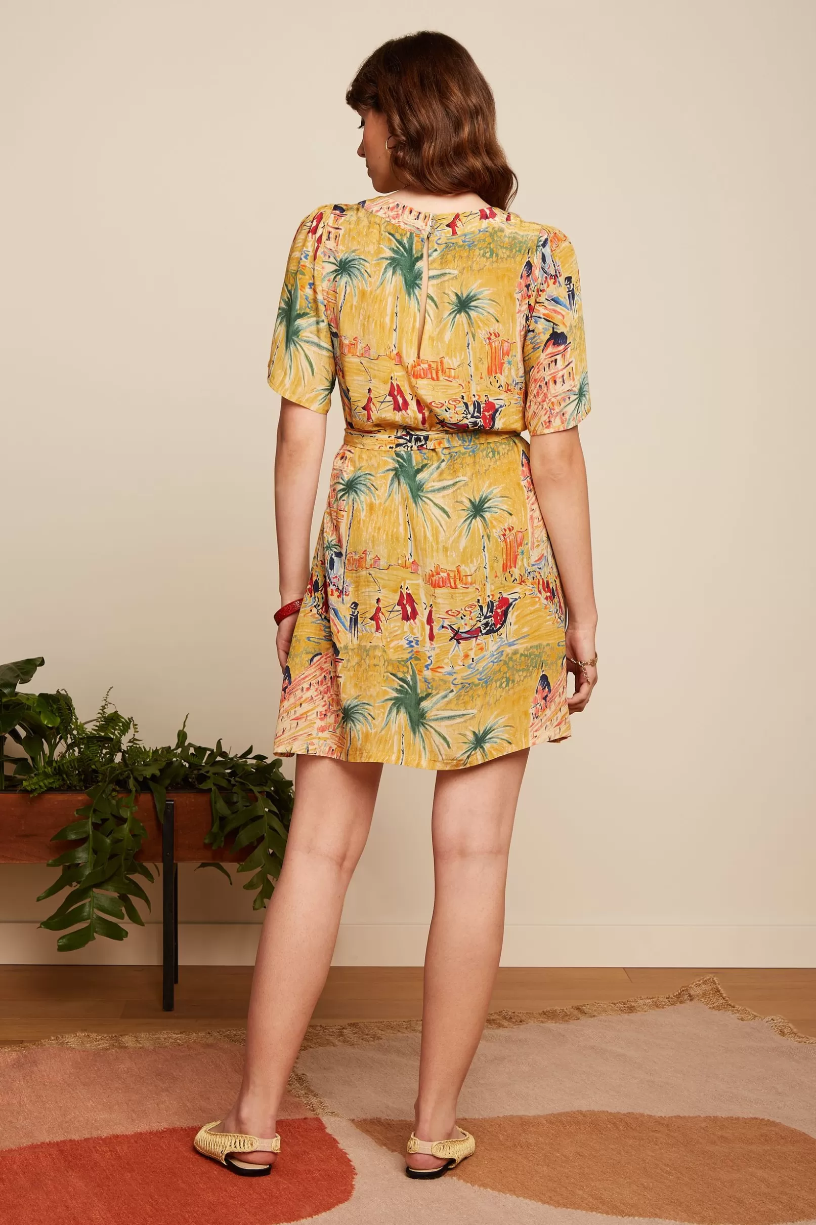 mila_tunic_dress_serafini_2.webp Jurken*King Louie Mila Tunic Dress Serafini Tuscan Yellow