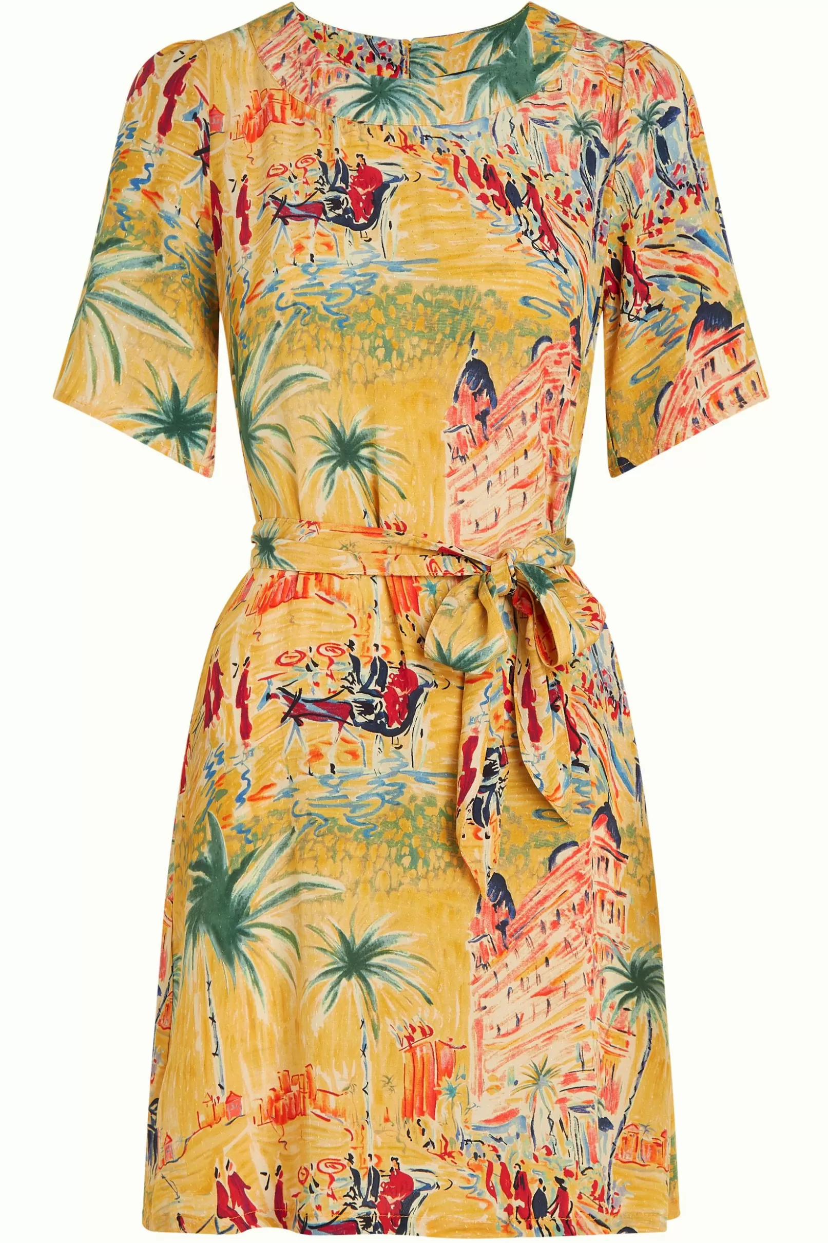 mila_tunic_dress_serafini_3.webp Jurken*King Louie Mila Tunic Dress Serafini Tuscan Yellow