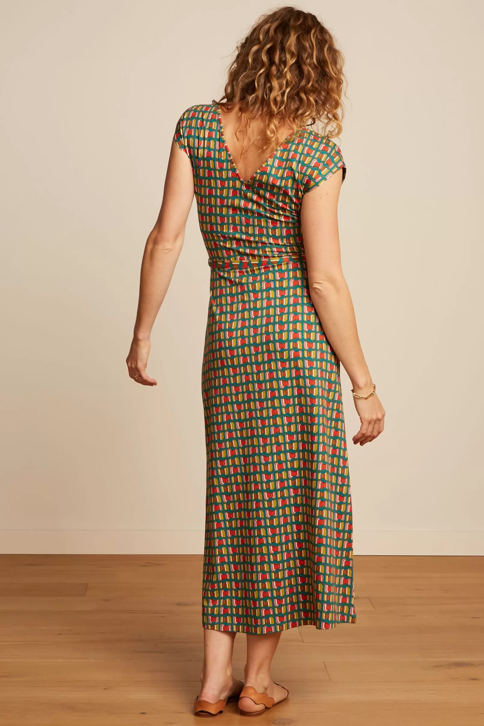 mira_maxi_dress_rondine_2.webp Jurken*King Louie Mira Maxi Dress Rondine Ponderosa Green
