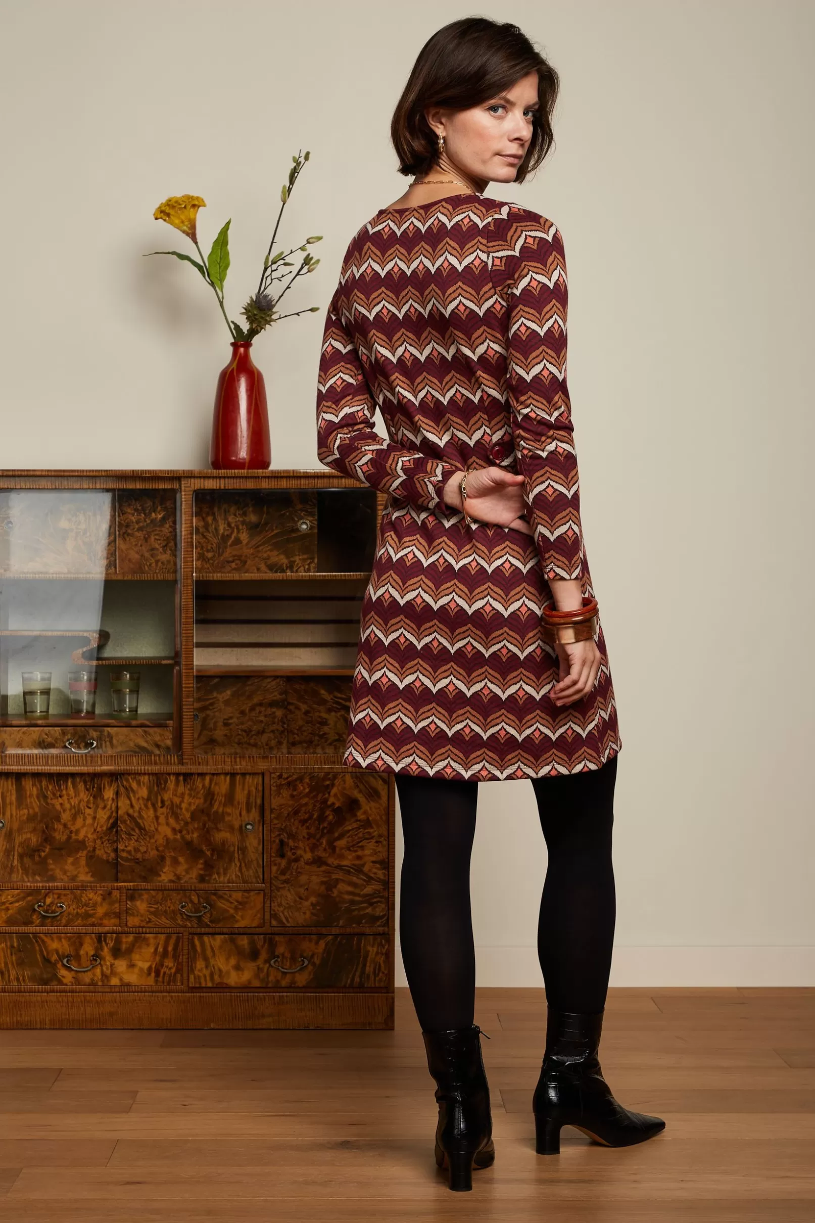 mod_dress_lounge_2.webp Jurken*King Louie Mod Dress Lounge Cabernet Red