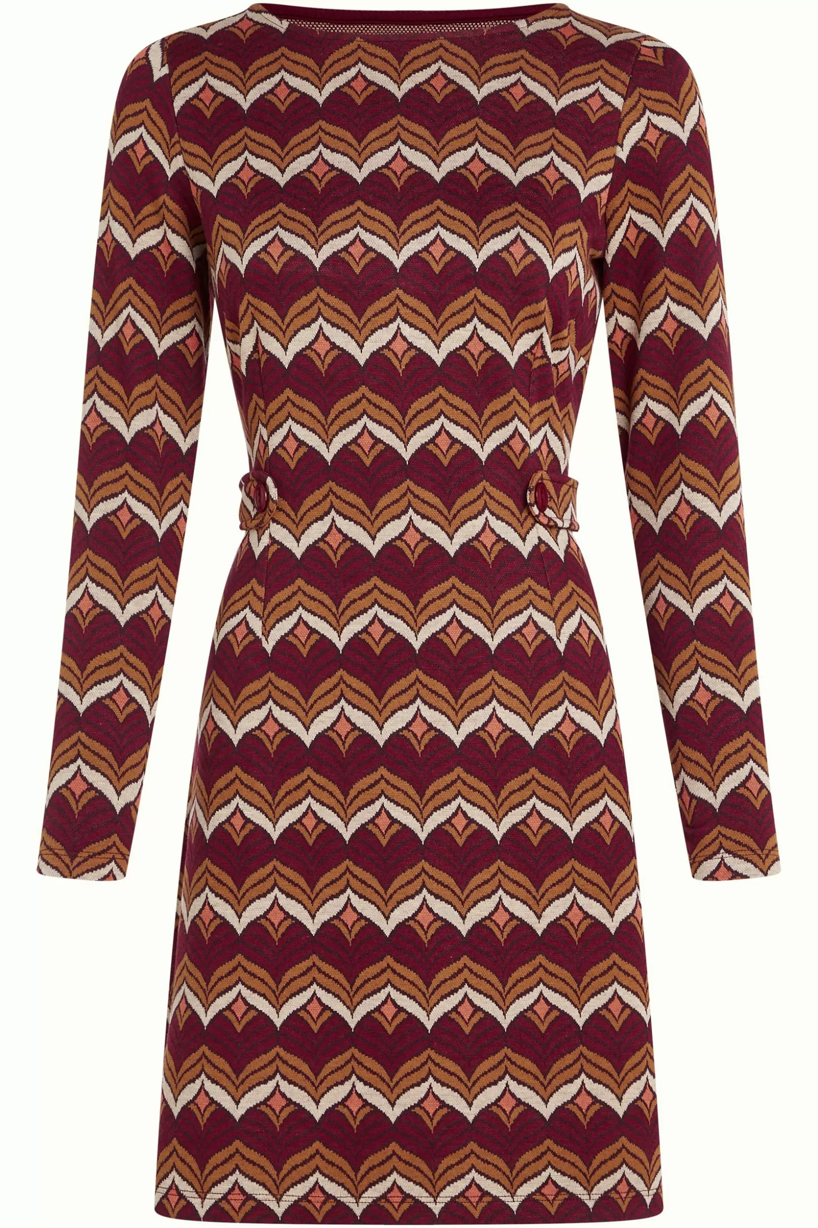 mod_dress_lounge_3.webp Jurken*King Louie Mod Dress Lounge Cabernet Red
