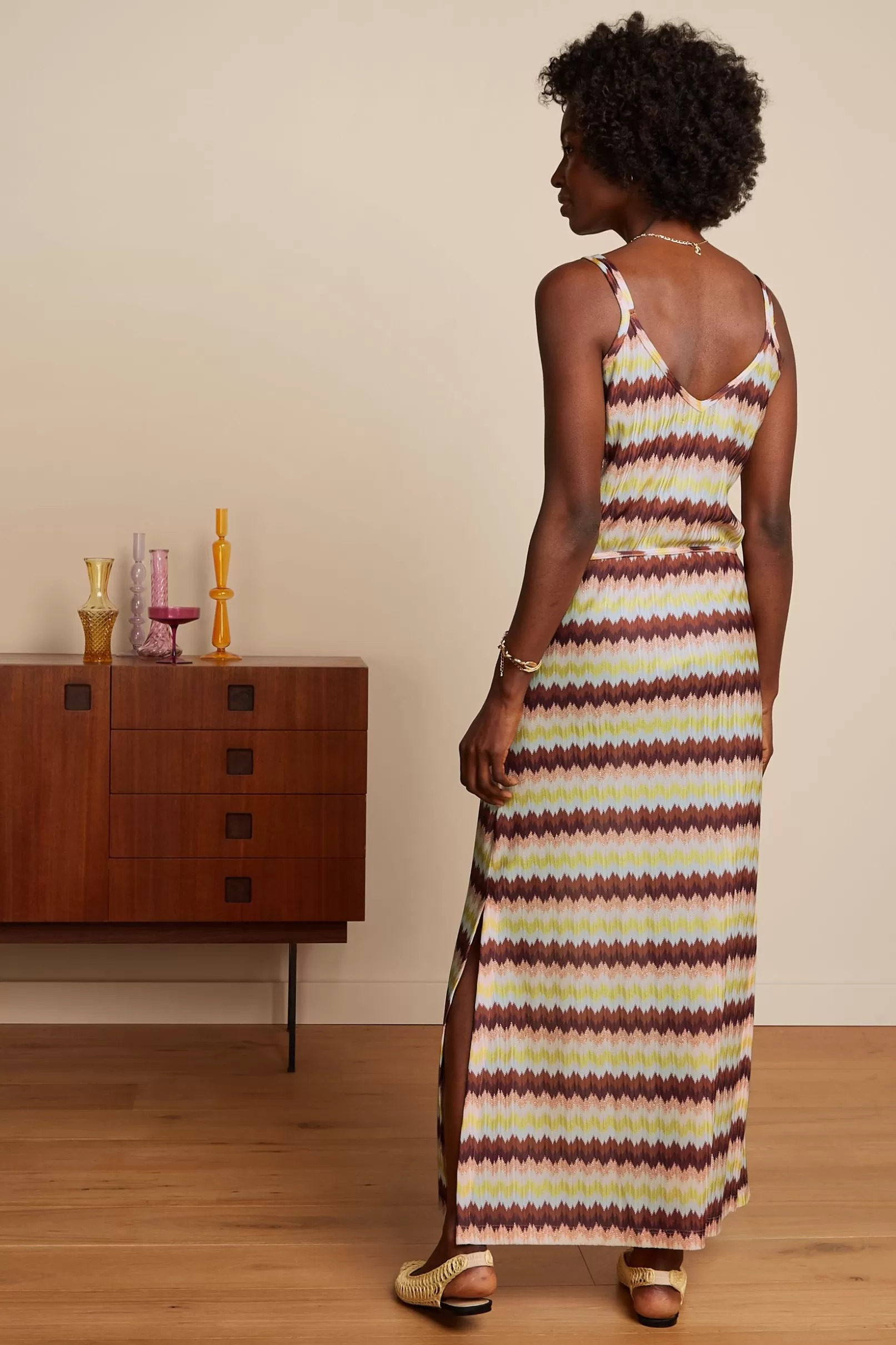 nadya_maxi_dress_carmine_2.webp Jurken*King Louie Nadya Maxi Dress Carmine Mock Orange