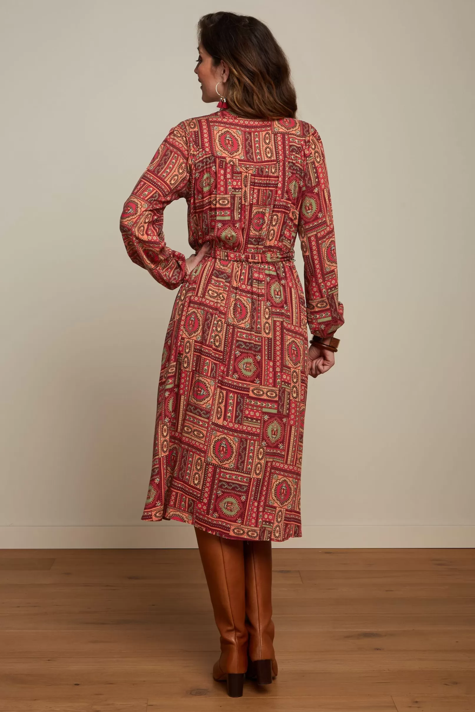 nala_dress_balthazar_2.webp Jurken*King Louie Nala Dress Balthazar Cabernet Red