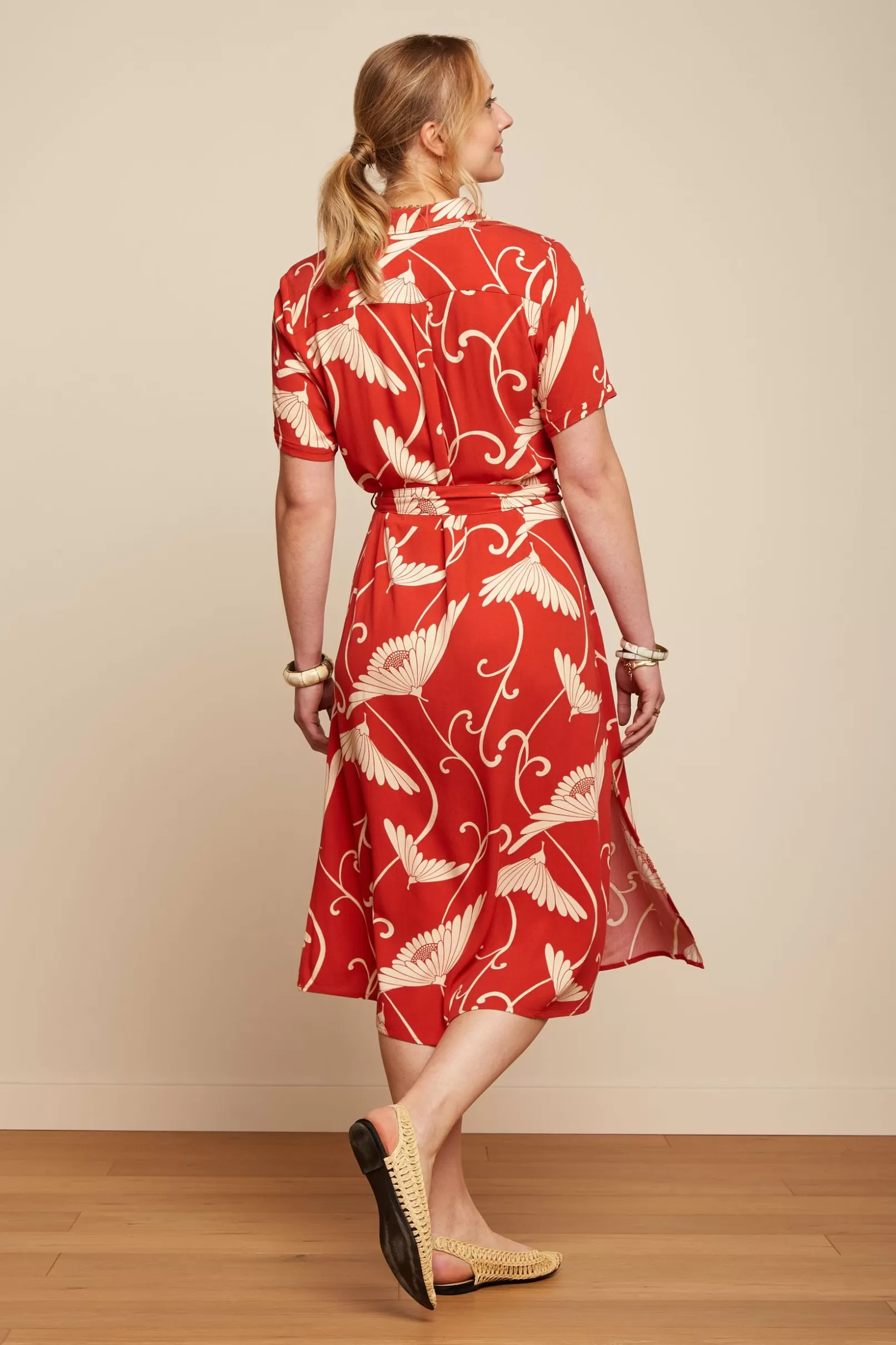 olive_dress_pixy_2-1.webp Jurken*King Louie Olive Dress Pixy Tweed Orange