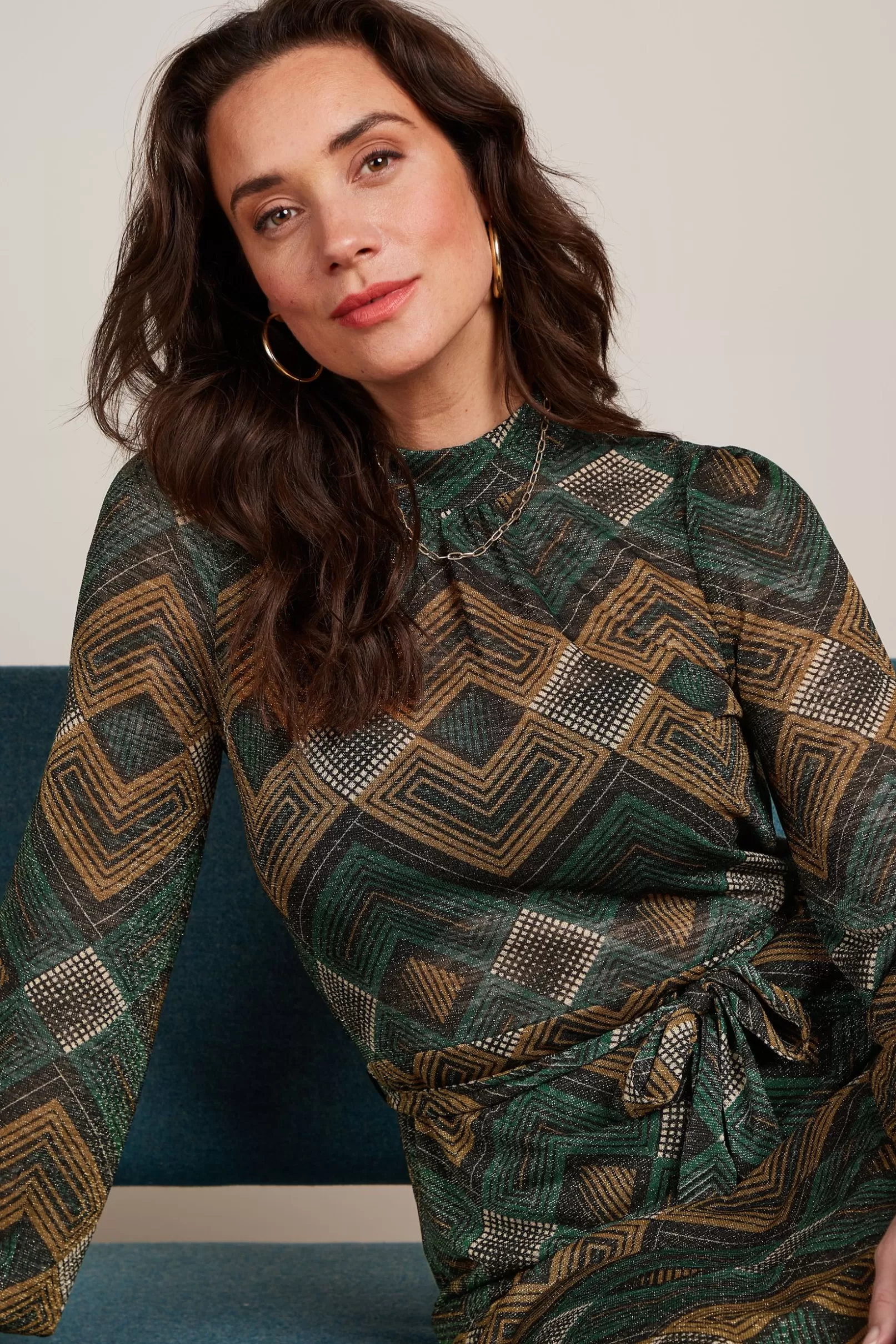 phoebe_dress_morrison_1.webp Jurken*King Louie Phoebe Dress Morrison Pine Green