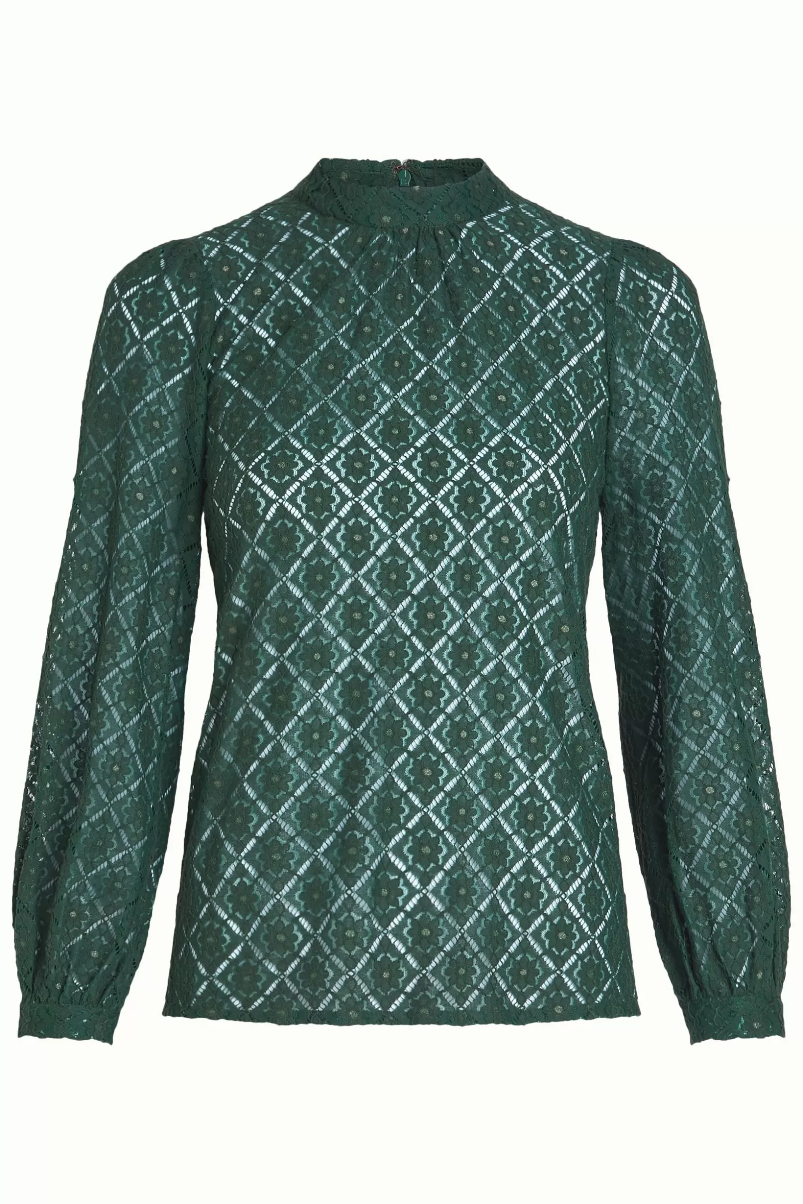 phoebe_top_artiste_lace_2.webp Tops & Shirts*King Louie Phoebe Top Artiste Lace Amazon Green